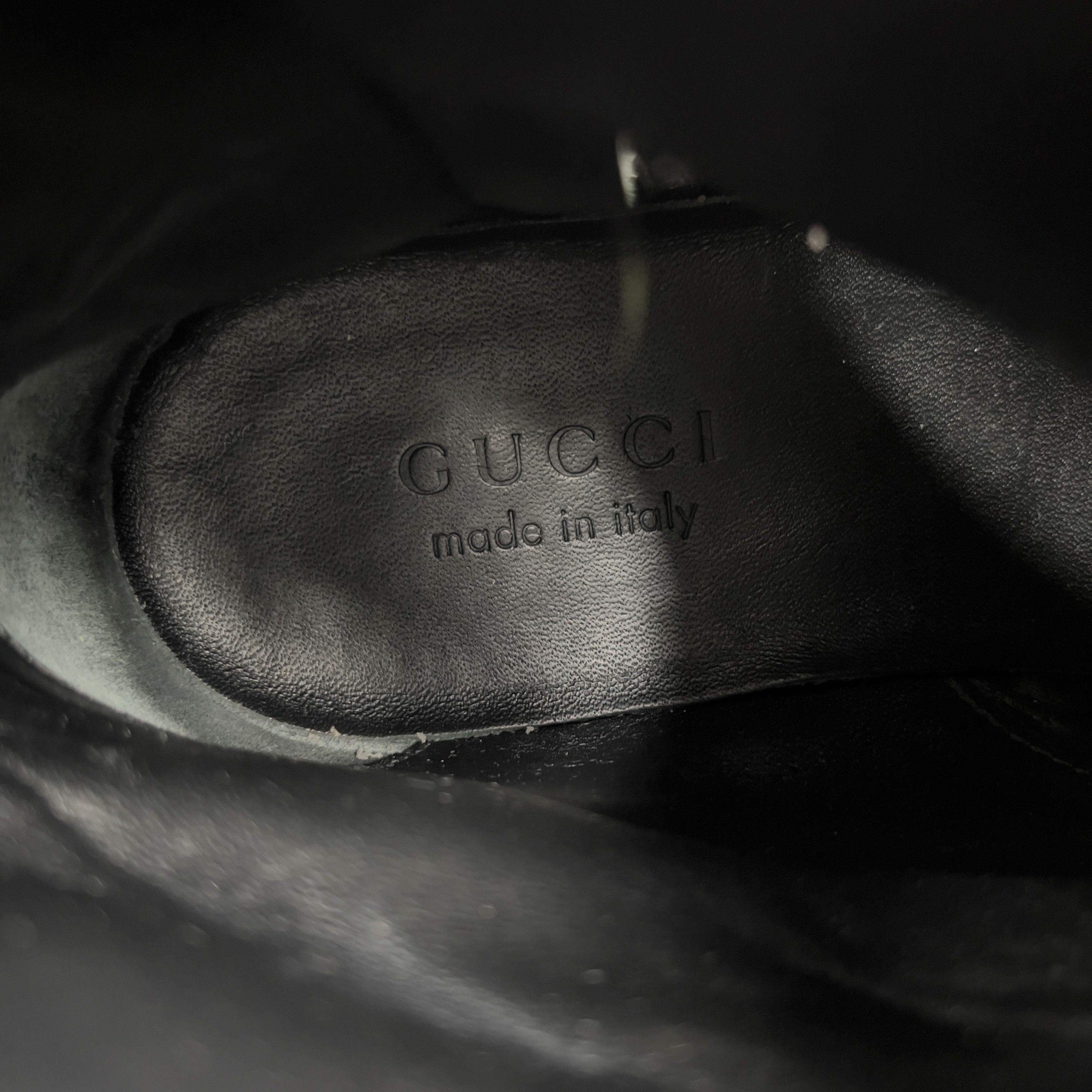 Gucci Gucci Combat Boots Interlocking G Monogram Side Zip Lug Sole Size US 7.5 / EU 40-41 - 11 Thumbnail