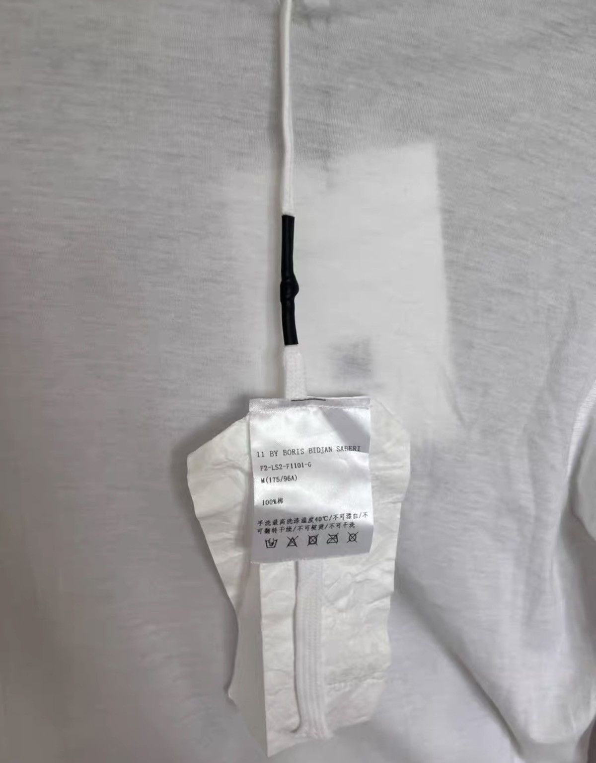 11 By Boris Bidjan Saberi 11ByBBS Cotton Letter-Embroidered LongSleeve Mockneck TShirt Size US M / EU 48-50 / 2 - 6 Thumbnail