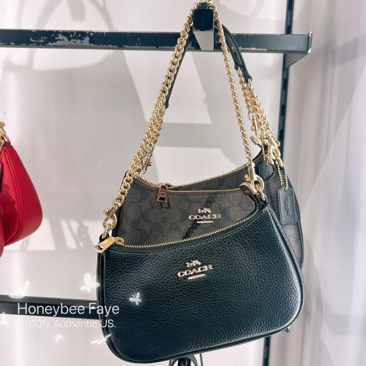 Coach Teri Mini Crossbody Bag pebbled leather/Gold/Black CW309 Size ONE SIZE - 2 Thumbnail
