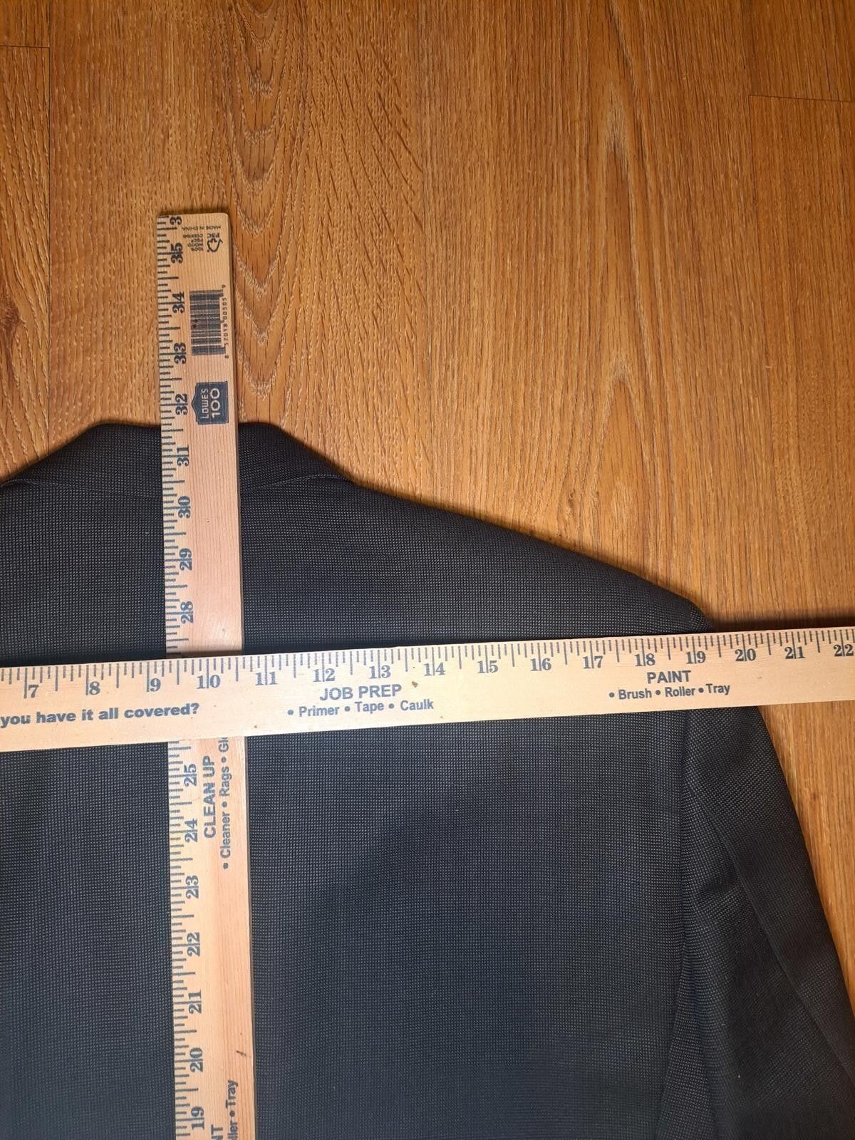 Jack Victor Jack Victor 2 Piece Suit 42R 34x29 Gray 100% Virgin Wool Size 42R - 12 Thumbnail