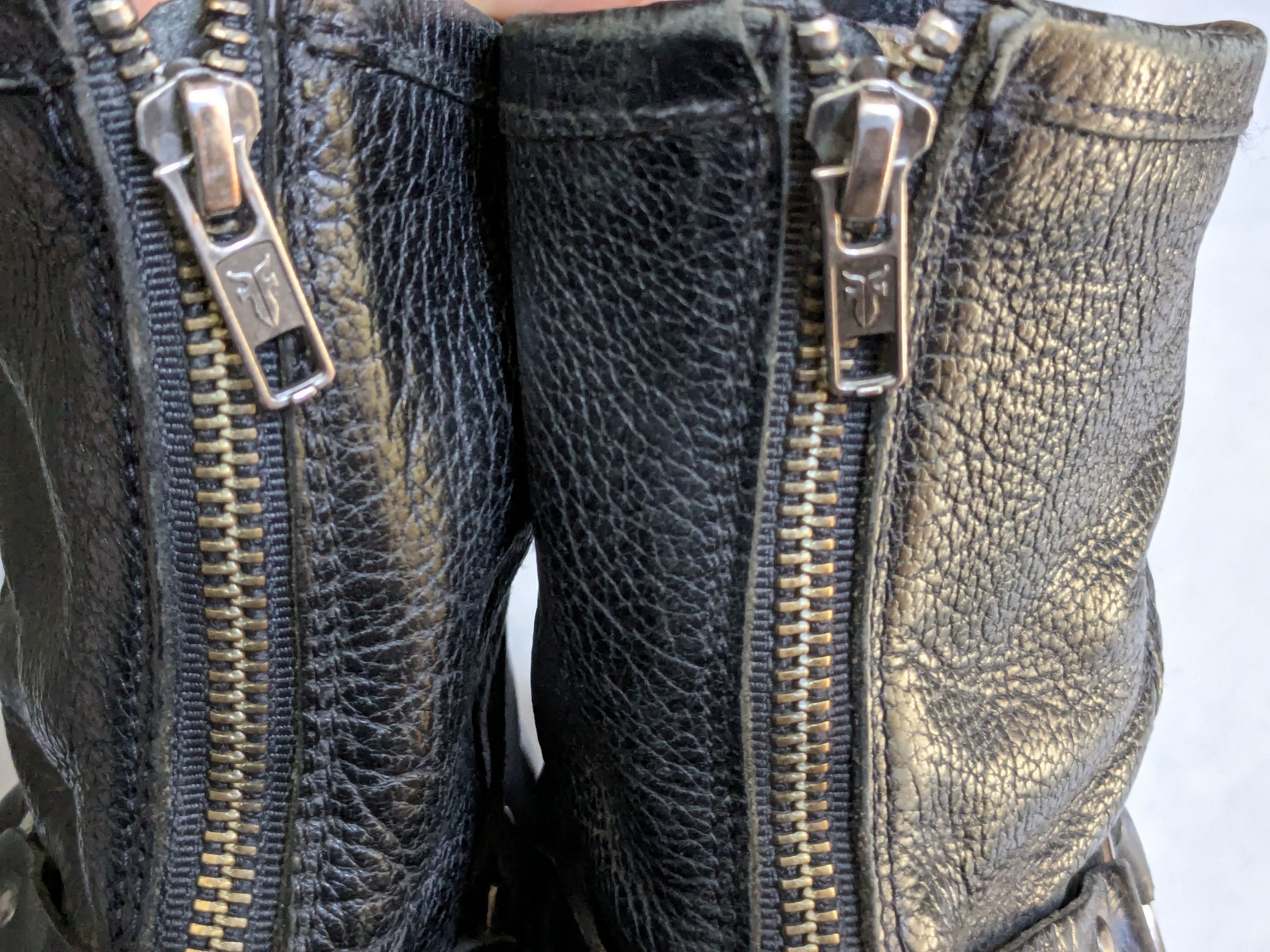Frye Frye Harness Boots Black 13 D Back Zip Leather Size US 13 / EU 46 - 16 Thumbnail