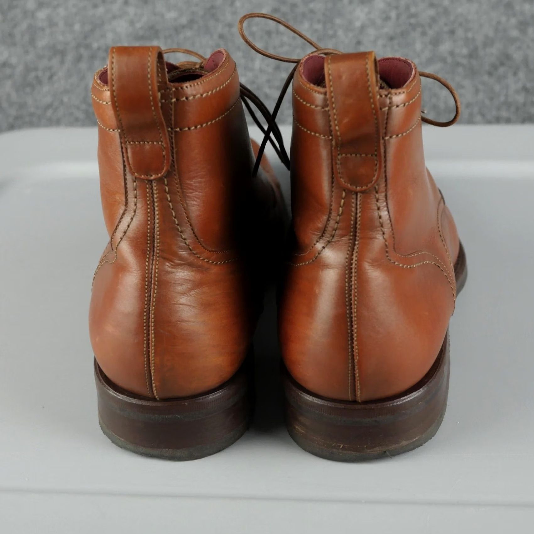 CO Rider Boot Co Chukka Boots Mens Size 8 Brown Leather Cap Toe Made In Italy Size ONE SIZE - 5 Thumbnail