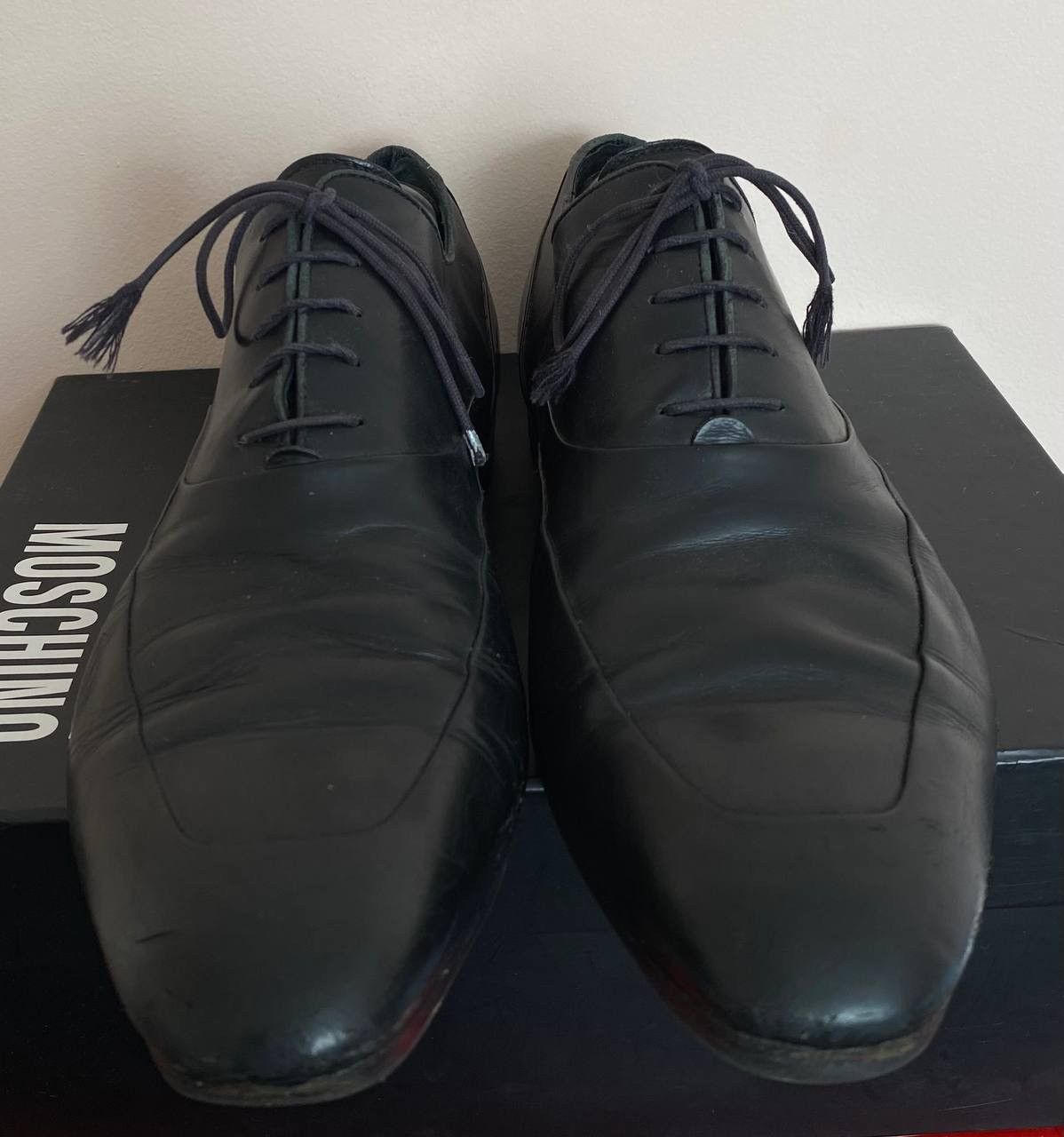 Louis Vuitton Vintage Mens LOUIS VUITTON Oxford shoes Leather black Size US 8.5 / EU 41-42 - 2 Thumbnail