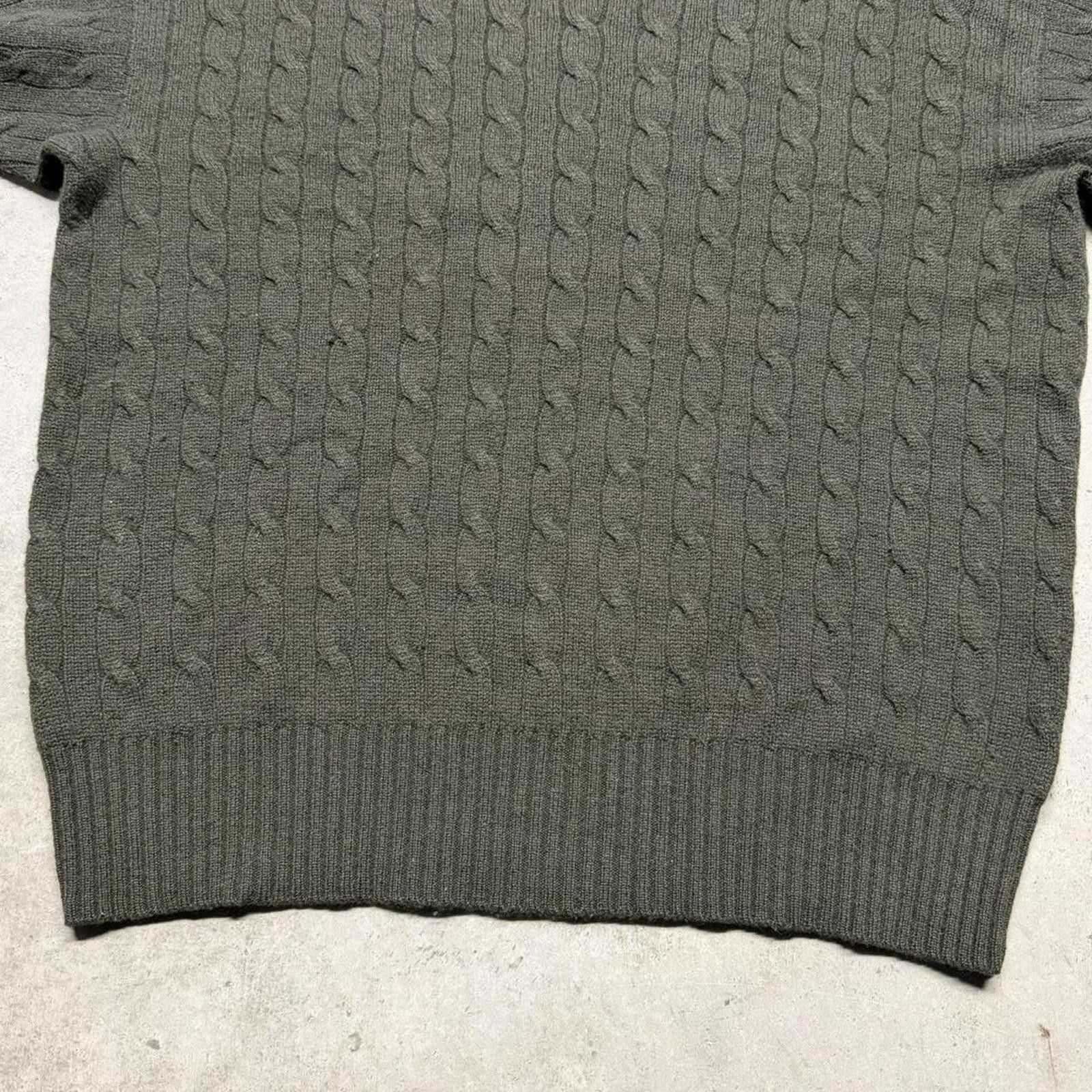 Polo Ralph Lauren Vintage 80s Polo Ralph Lauren Cashmere Cable Knit Sweater Size US XL / EU 56 / 4 - 3 Thumbnail