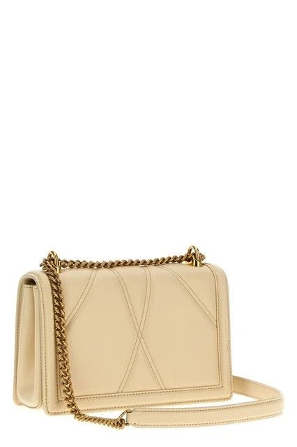 Dolce & Gabbana DOLCE&GABBANA Devotion Medium Beige Quilted Leather Bag Size ONE SIZE - 2 Thumbnail