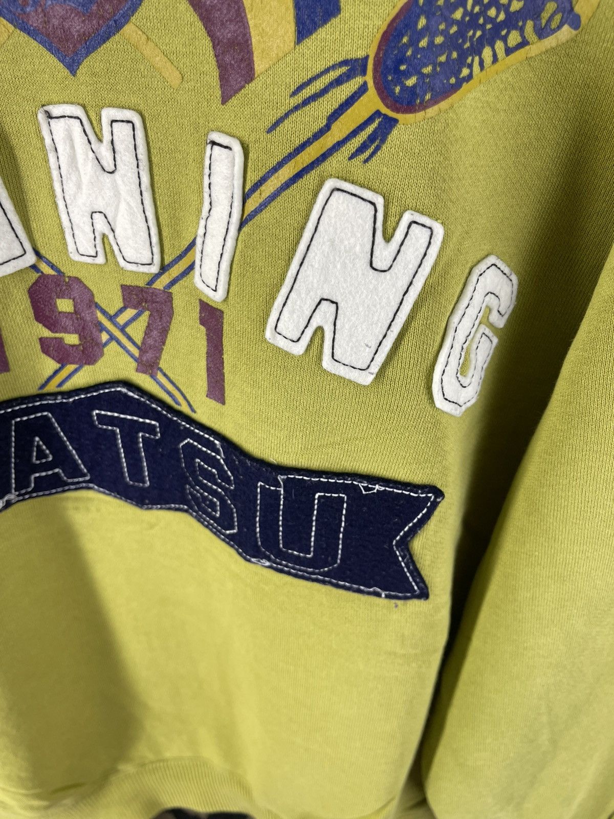 Japanese Brand Vintage 90's Batsu Winning 1971 Thrashed Sweatshirt Size US L / EU 52-54 / 3 - 5 Thumbnail