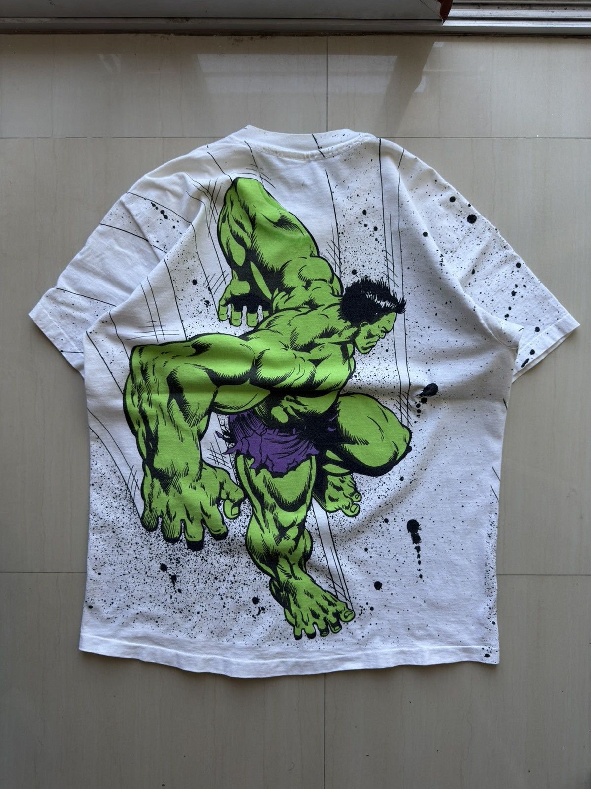 Marvel Comics 1992 The Incredible Hulk Avenger 90s VTG Marvel AOP Shirt Size US XL / EU 56 / 4 - 3 Thumbnail