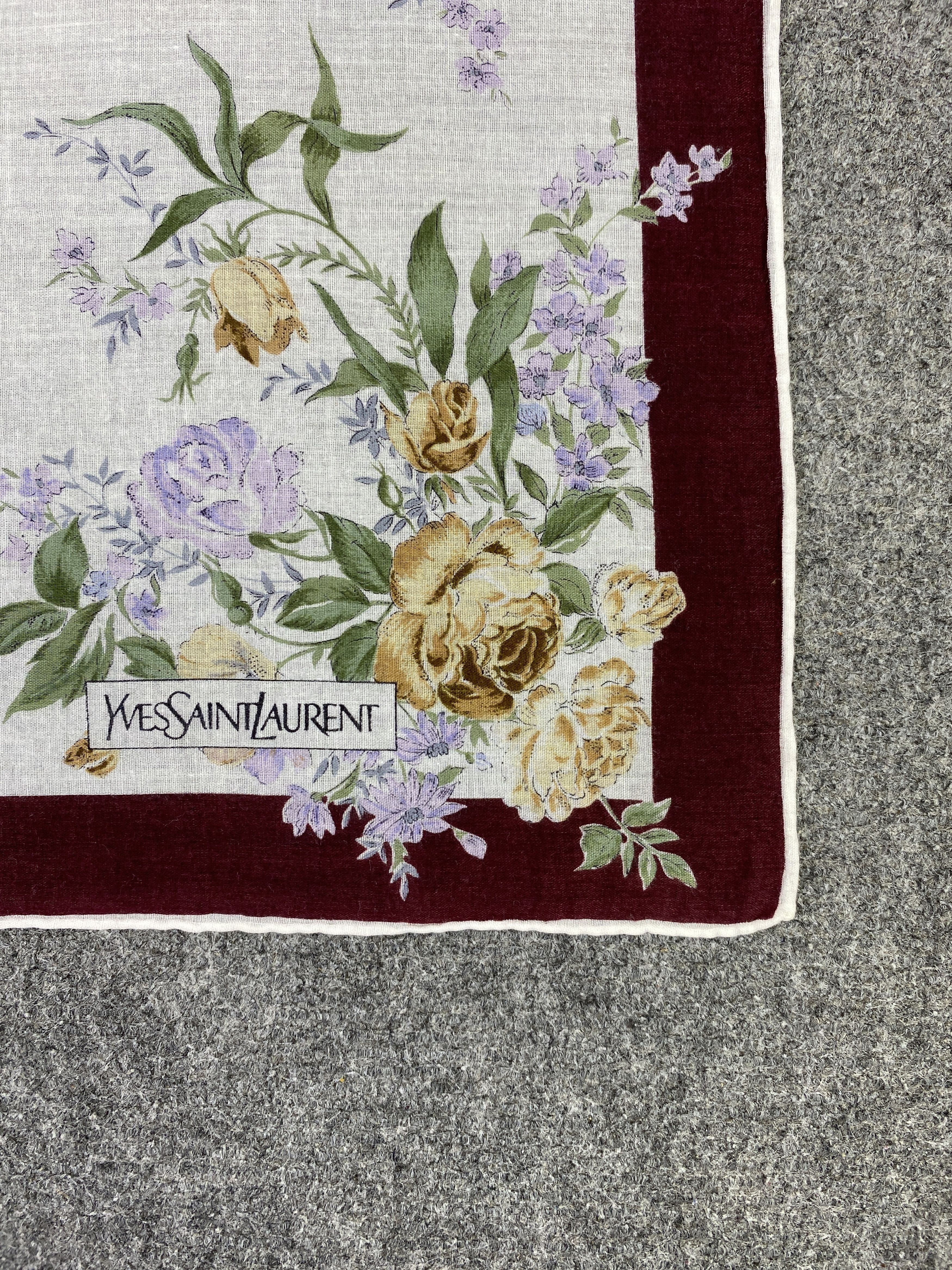 Yves Saint Laurent Yves Saint Laurent Handkerchief / Neckerchief KT0158 Size ONE SIZE - 5 Thumbnail