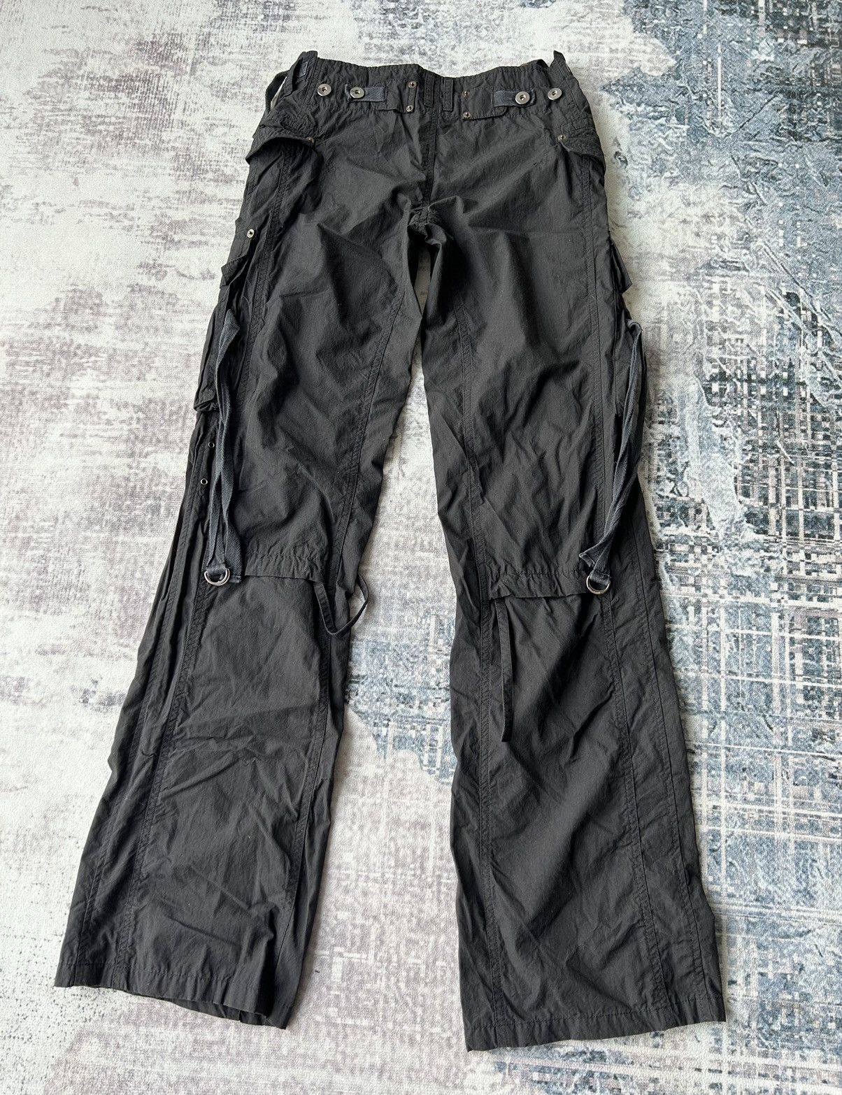 Japanese Brand Multipocket Tactical Style Black Pants Size 28" / US 6 / IT 42 - 5 Thumbnail