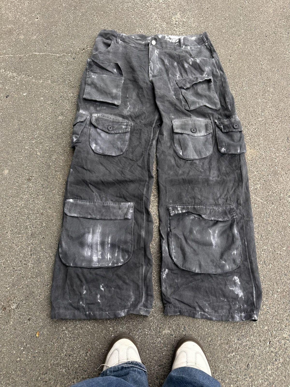 Japanese Brand Baggy Cargo Y2K Multipocket Jeans Size US 32 / EU 48 - 1 Thumbnail