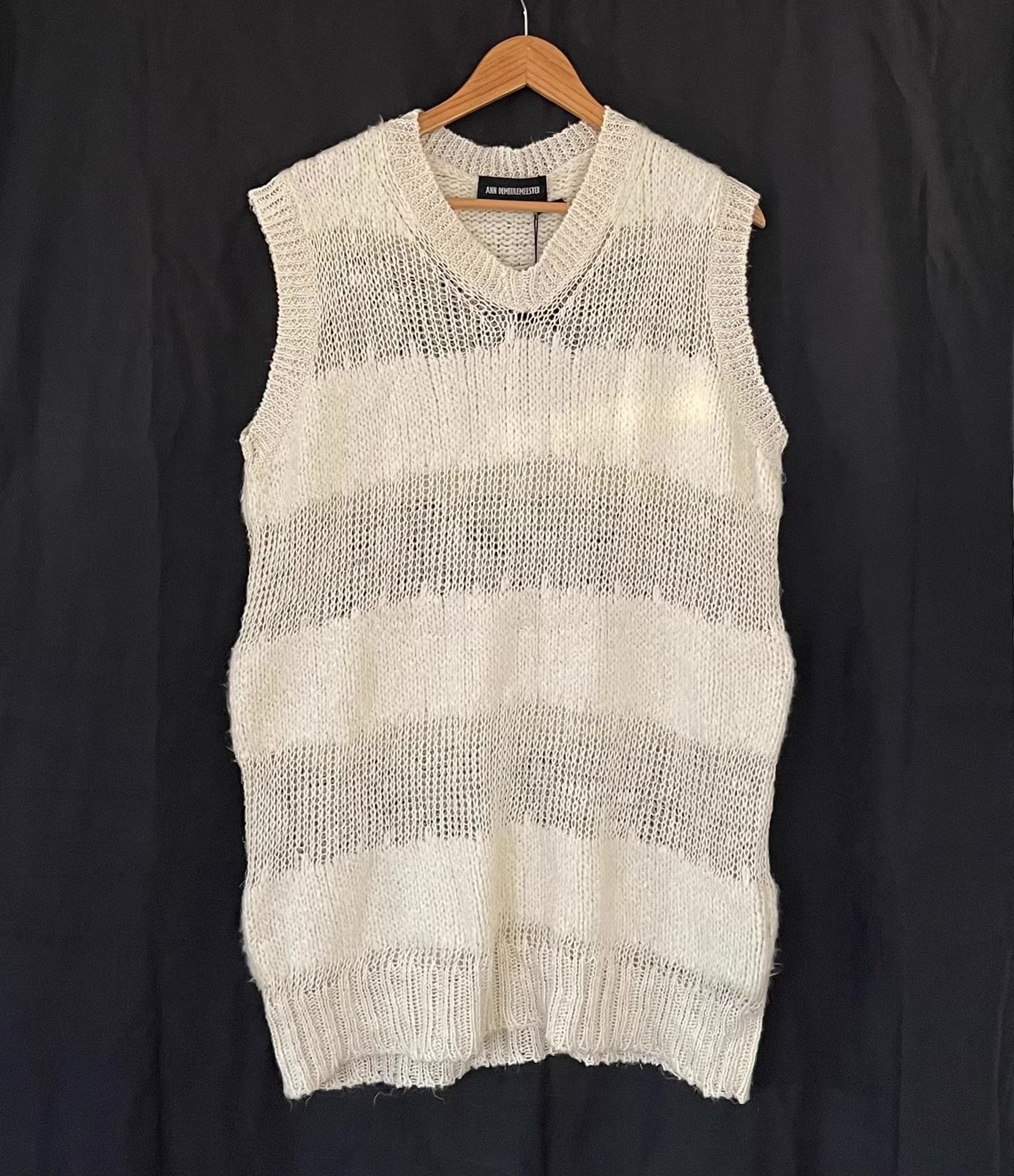 Ann Demeulemeester Ann Demeulemeester 22SS Men's Knit Waistcoat Ｑ21 Size US M / EU 48-50 / 2 - 1 Thumbnail