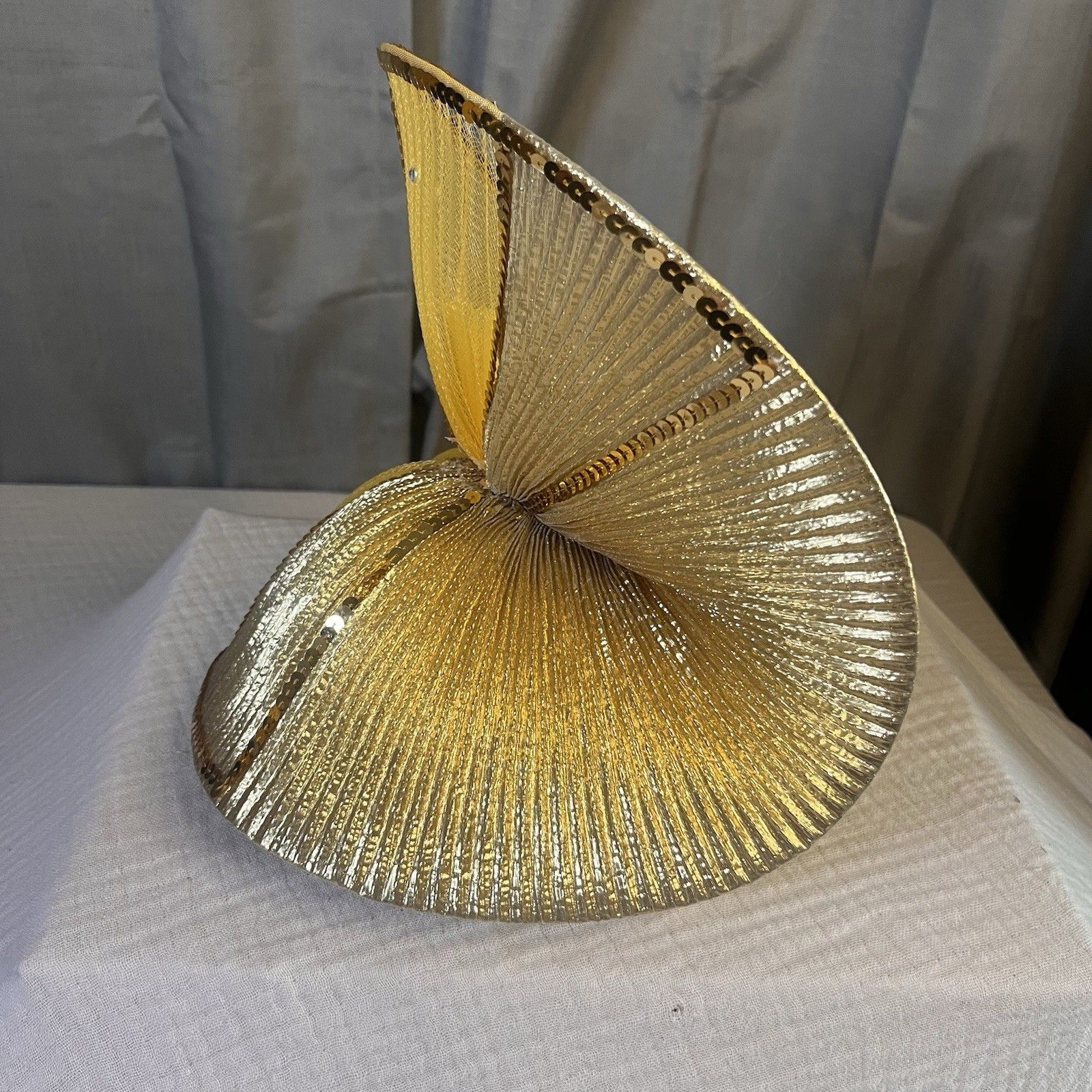 Other Ms. Hi's classic gold lame Kentucky Derby Hat Size ONE SIZE - 4 Thumbnail