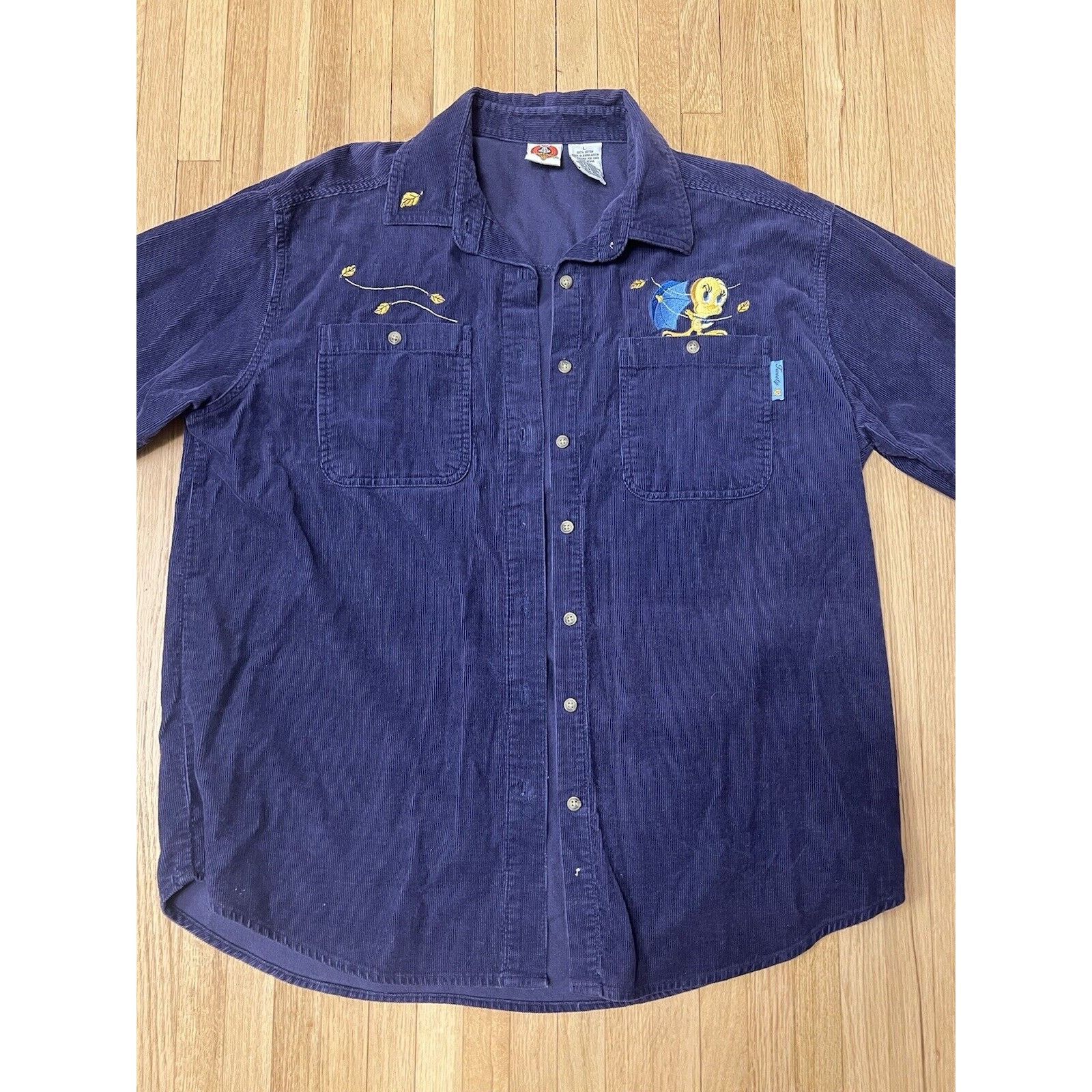 Other Tweety Bird Vintage Y2K Looney Tunes Embroidered Shirt L Size L / US 10 / IT 46 - 1 Thumbnail