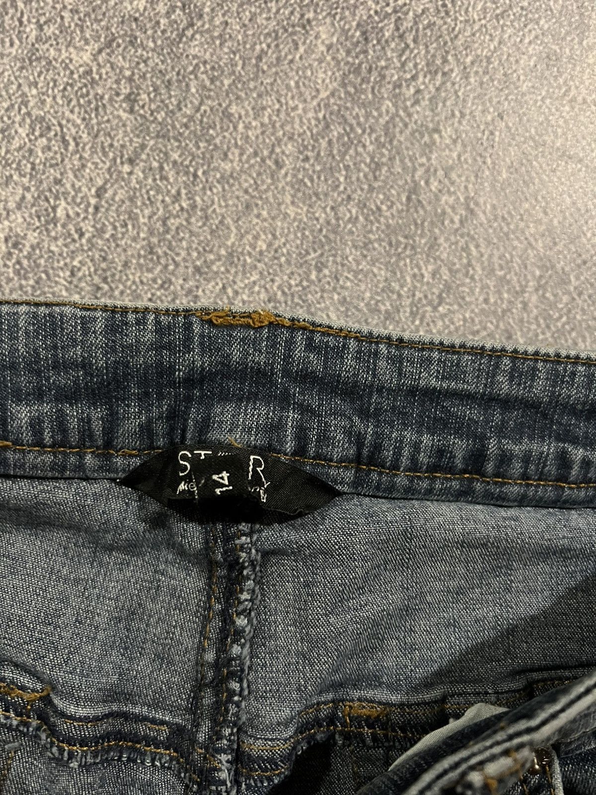Vintage If Six Was Nine Style Jeans Skinny Flared / Archive Drip 90s Size US 32 / EU 48 - 10 Thumbnail