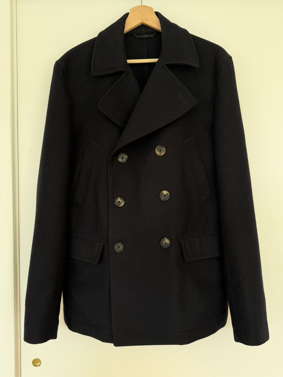 Salvatore Ferragamo Navy Ferragamo Peacoat Size US M / EU 48-50 / 2 - 1 Thumbnail