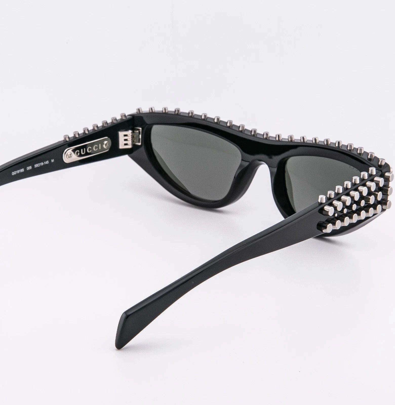 Gucci GUCCI GG1919S Black 1919 Stud Spike Cat Eye Mask Fashion 005 Size ONE SIZE - 5 Thumbnail