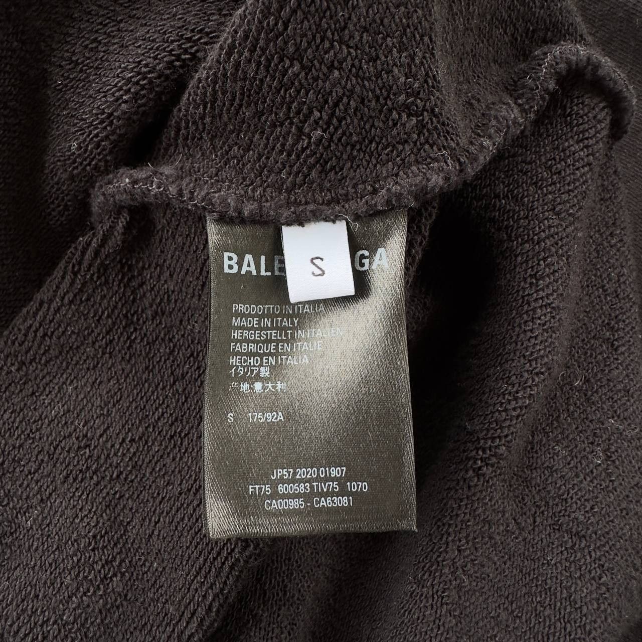Balenciaga BALENCIAGA FW20 CREW LOGO HOODIE Size US S / EU 44-46 / 1 - 8 Thumbnail