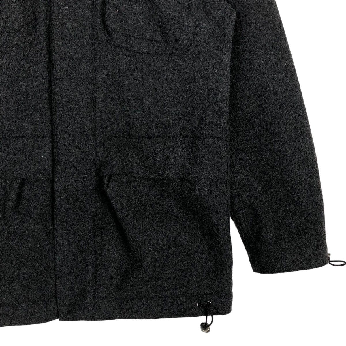 Issey Miyake 🔥Rich Black - Wool Hunting Jacket Double Layer Tete Homme Size US L / EU 52-54 / 3 - 3 Thumbnail