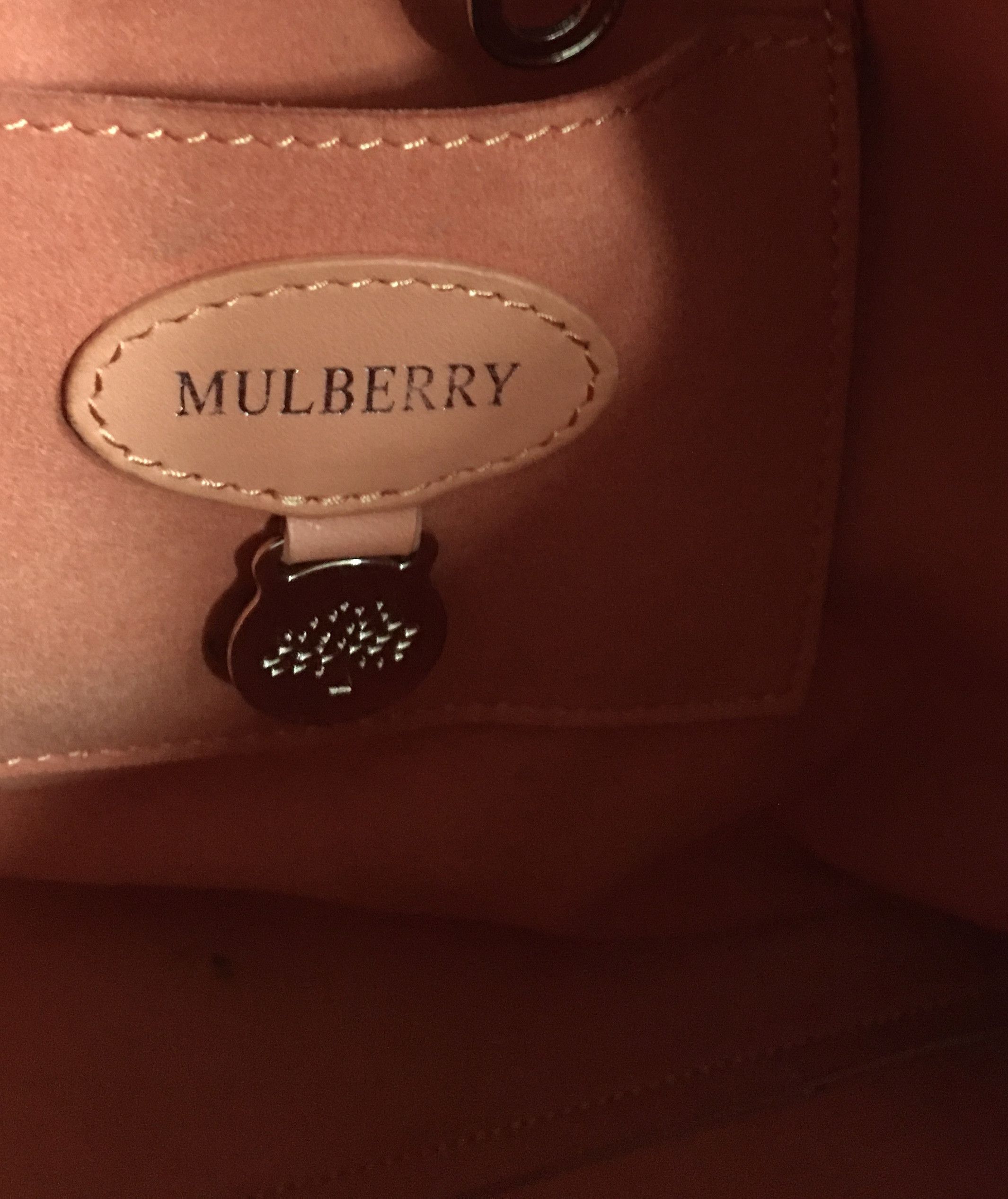 Mulberry Mulberry Willow Leather Tote Bag Orange Handbag Size ONE SIZE - 16 Thumbnail