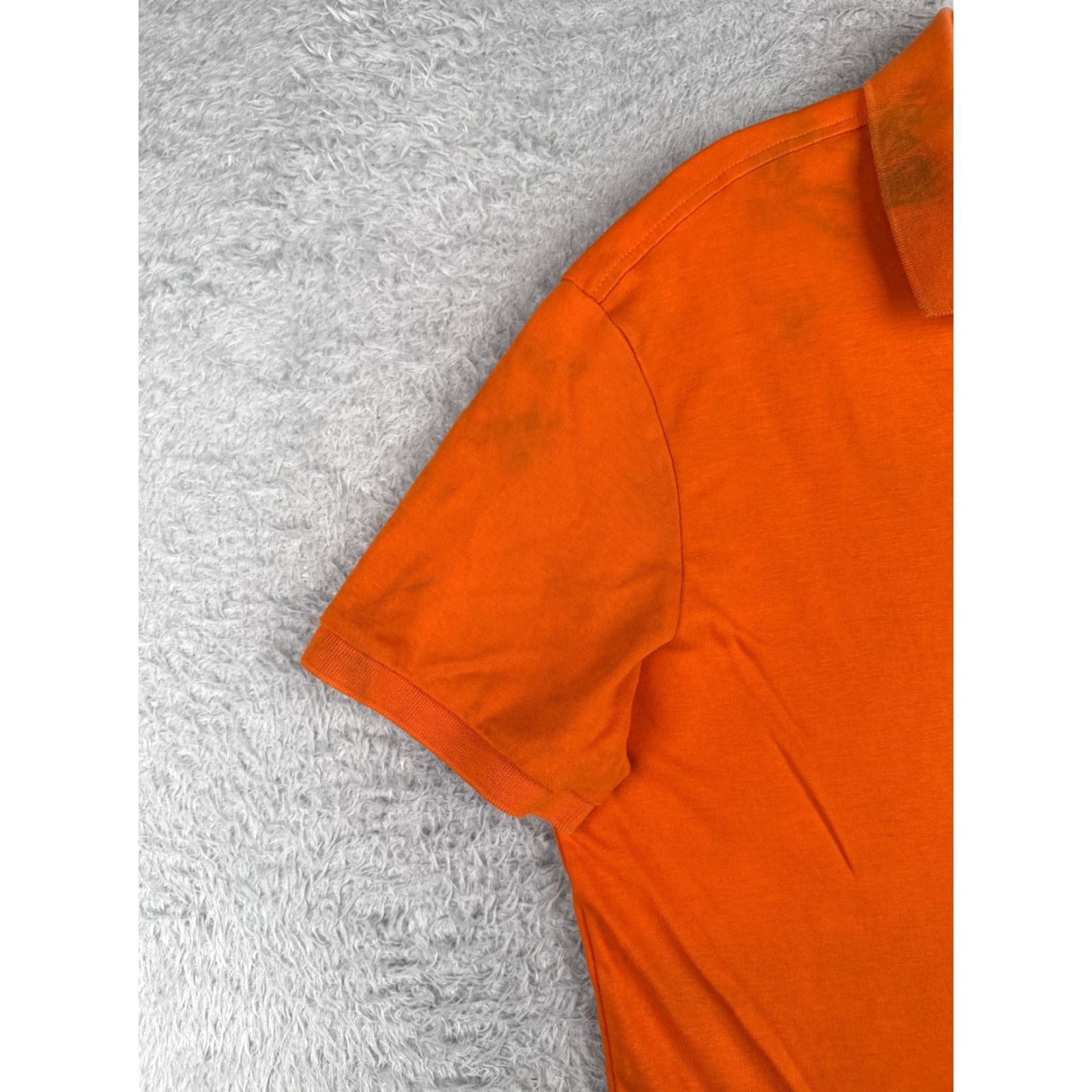 Ralph Lauren Polo Ralph Lauren Shirt Adult Large Orange 100% Cotton Short Sleeve Pony READ Size US L / EU 52-54 / 3 - 3 Thumbnail