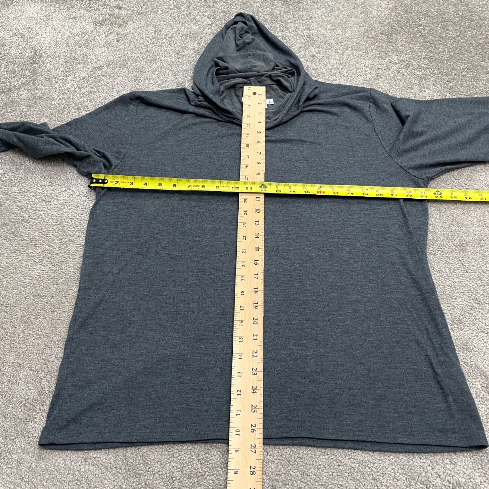 Vintage Thread Wave Hoodie Shirt Mens Large Gray Long Sleeve Pullover Outdoor Casual Top Size US L / EU 52-54 / 3 - 7 Thumbnail