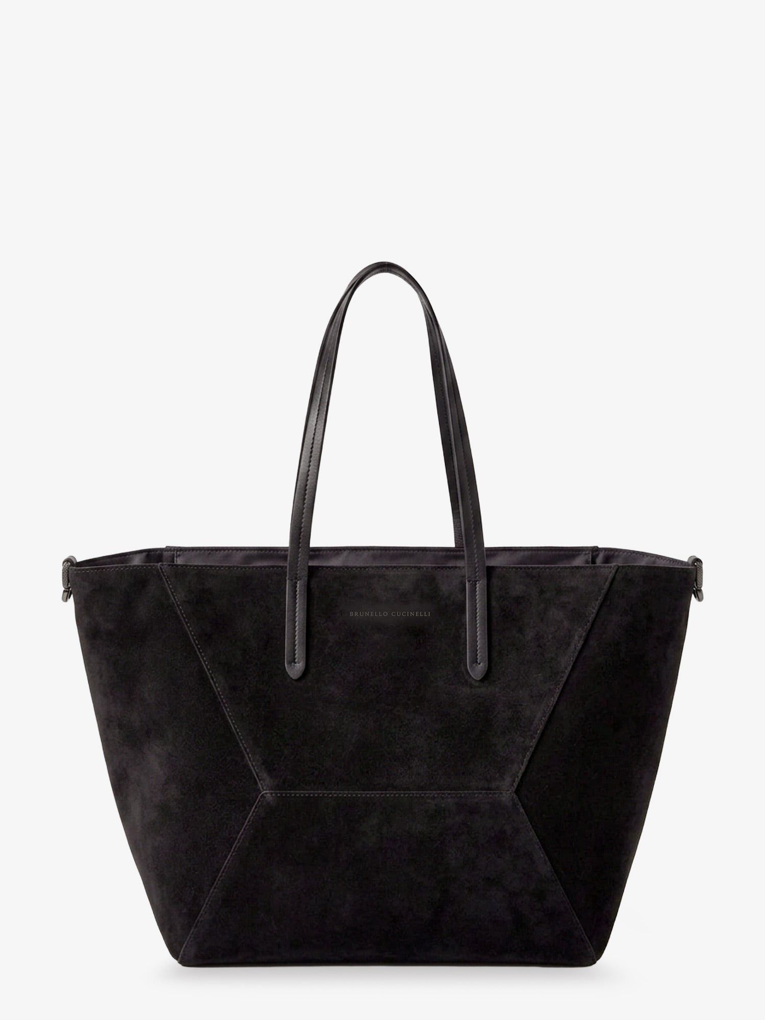 Brunello Cucinelli Bc Duo Suede Shoulder Bag With Engraved Logo Size ONE SIZE - 1 Thumbnail