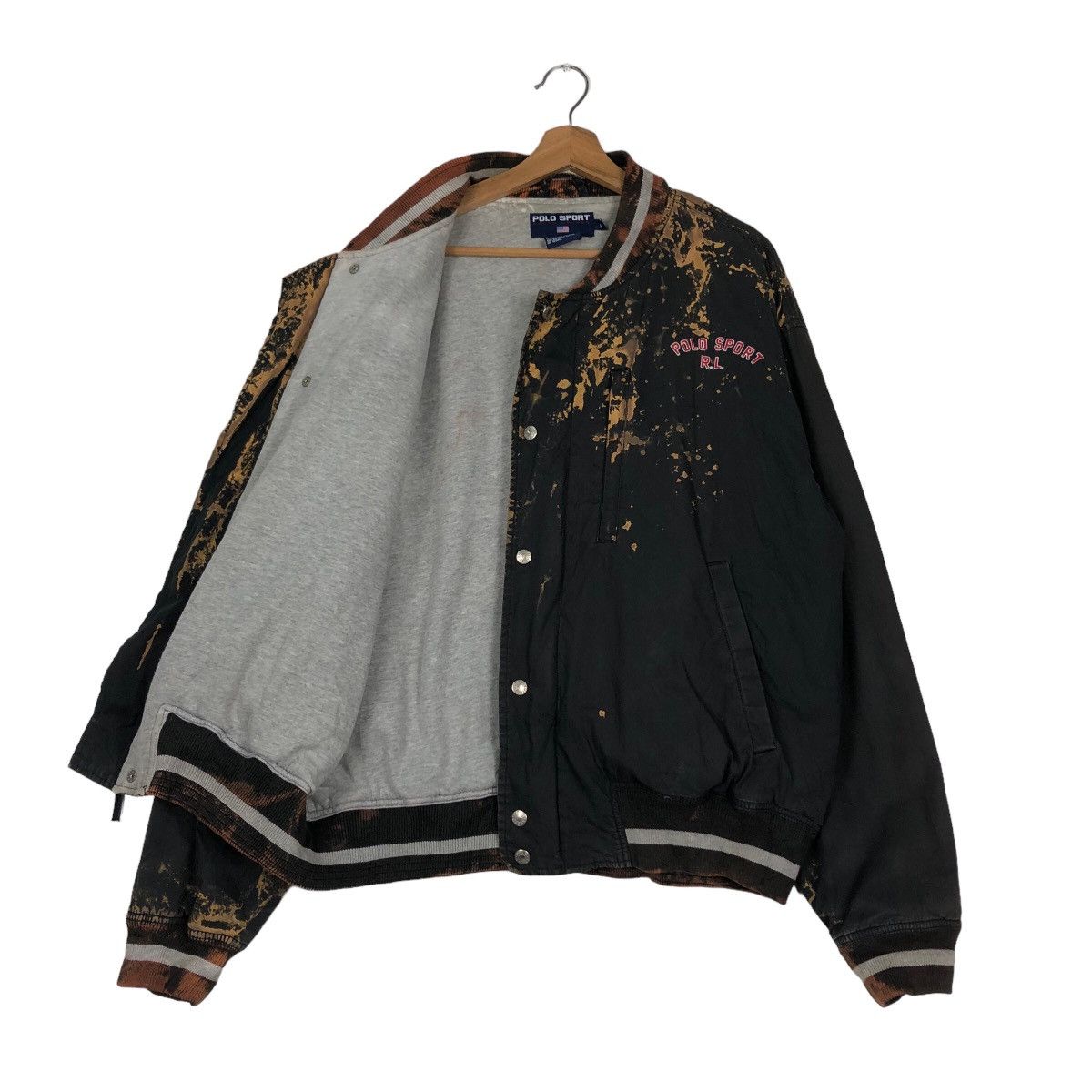 Japanese Brand 🔥Vintage Bomber Jacket Polo Sport Ralph Lauren Acid Wash Size US L / EU 52-54 / 3 - 11 Thumbnail