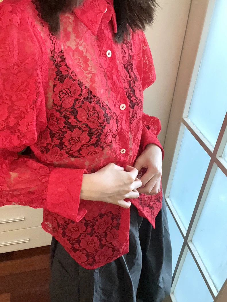 Comme des Garcons Comme Des Garcons Cutout Bubble Sleeve Pointed Neck Shirt Size XS / US 0-2 / IT 36-38 - 3 Thumbnail