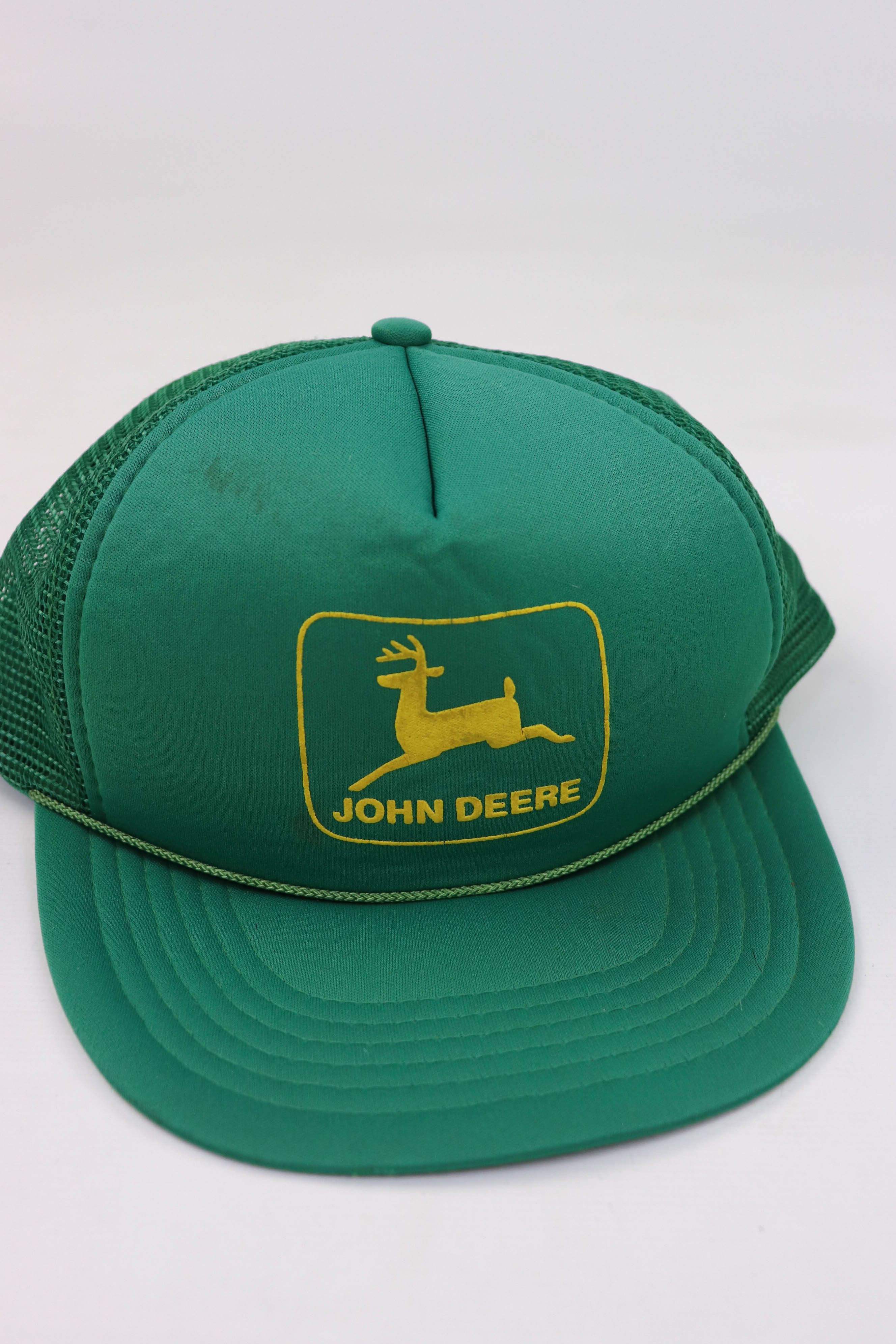 John Deere John Deere Vintage 90s Green Workers Trucker Cap Size ONE SIZE - 5 Thumbnail
