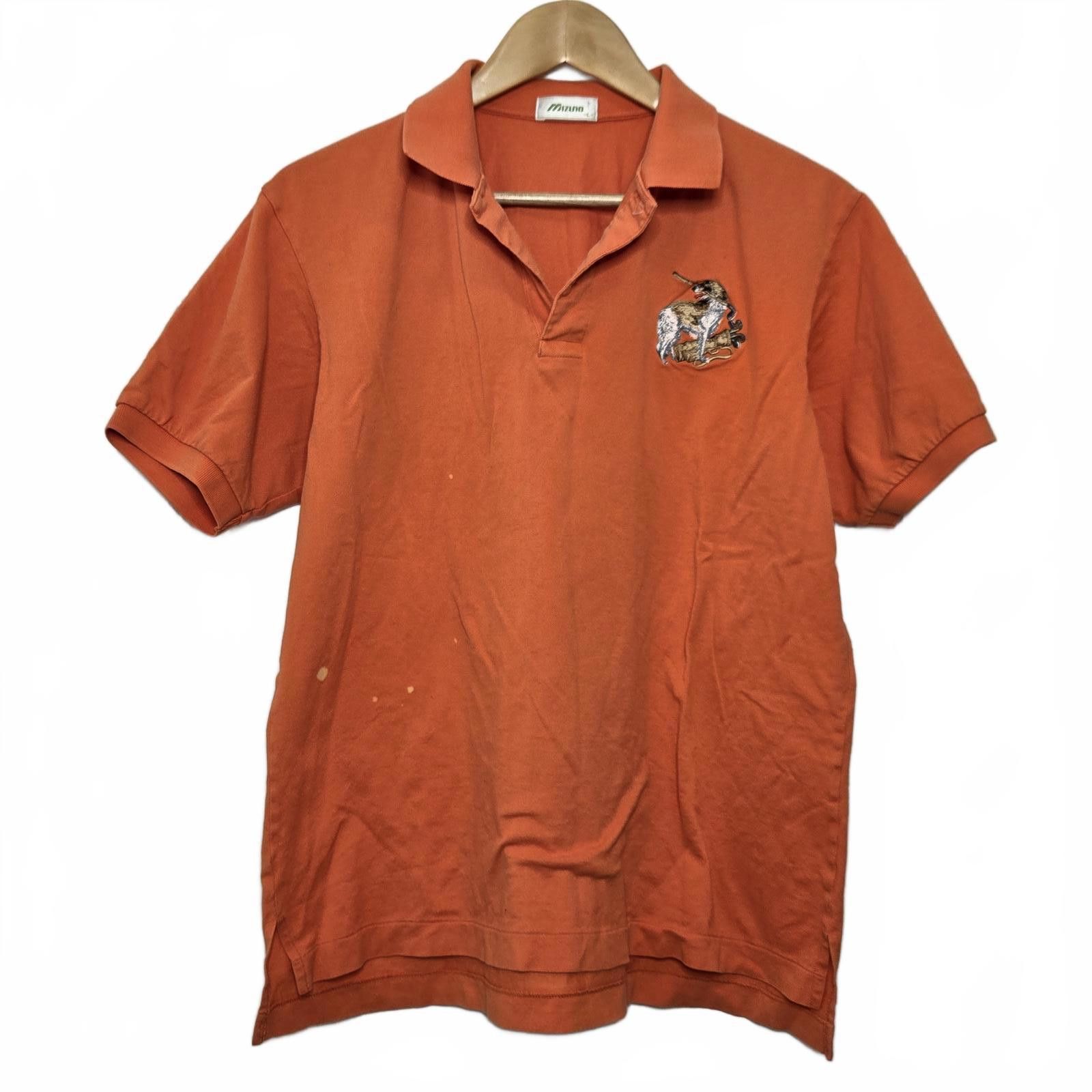 Mizuno Vintage Mizuno Polo Men's Large Orange Embroidered Dog Size US L / EU 52-54 / 3 - 1 Thumbnail