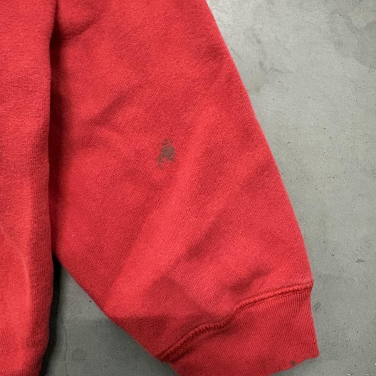 Vintage Crazy Vintage Y2K/2000s 90s Blank Red Boxy Fit Hoodie! Size US M / EU 48-50 / 2 - 4 Thumbnail