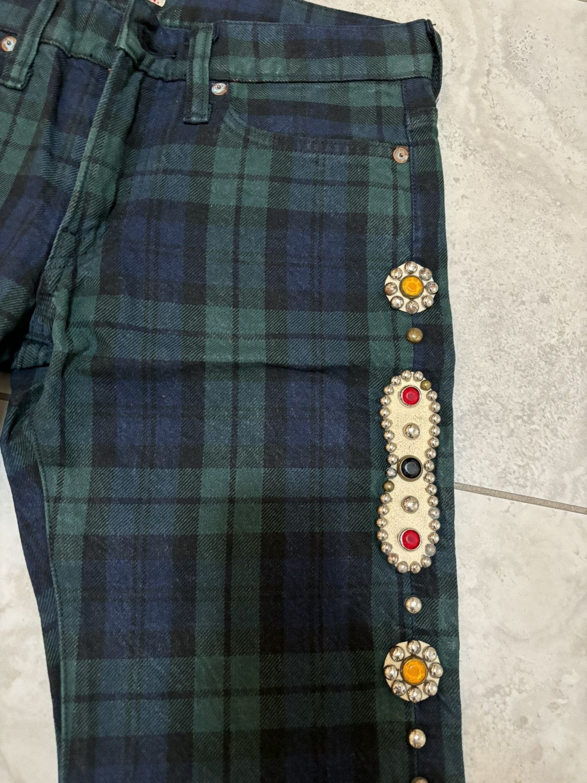 Kapital Rare FW14 1st release Kapital Kountry gemstone studded pants Size US 28 / EU 44 - 18 Thumbnail