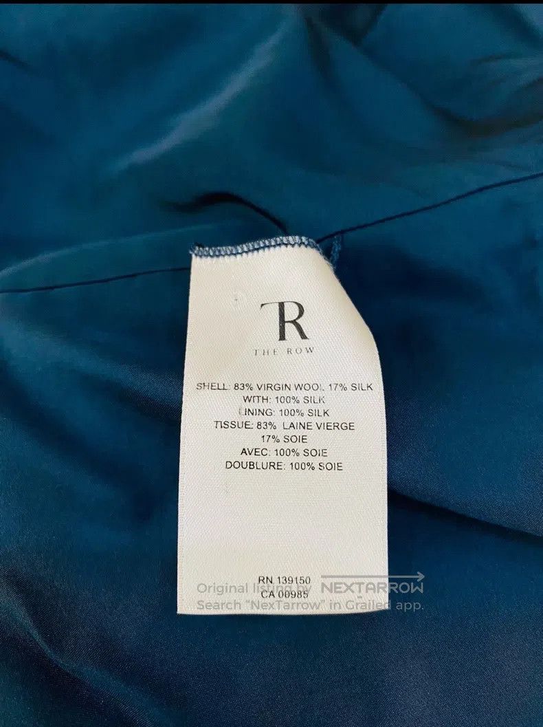 The Row The Row Dark blue wool and silk blazer Size S / US 4 / IT 40 - 6 Thumbnail
