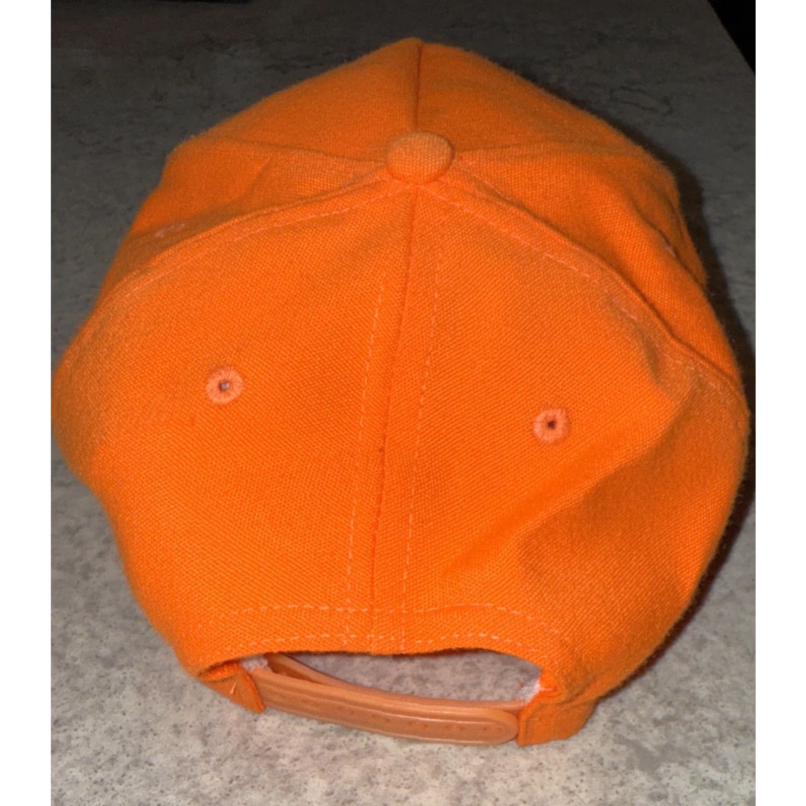 Equipment VINTAGE Daystone Orange Strap Back Cap Hat Men Adjustable Baseball Cap Outdoor 80s 90s Parrish Equipment Da Queen Arkansas Mens Size ONE SIZE - 4 Thumbnail