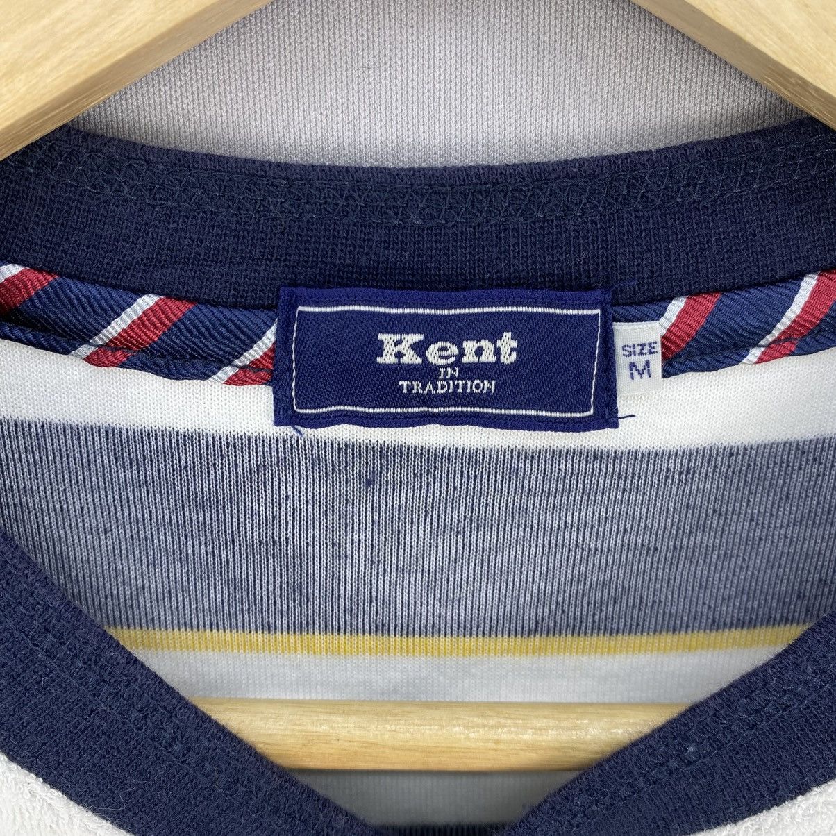 Japanese Brand Vintage Kent In tradition Half Button Stripe Design Size US S / EU 44-46 / 1 - 10 Thumbnail