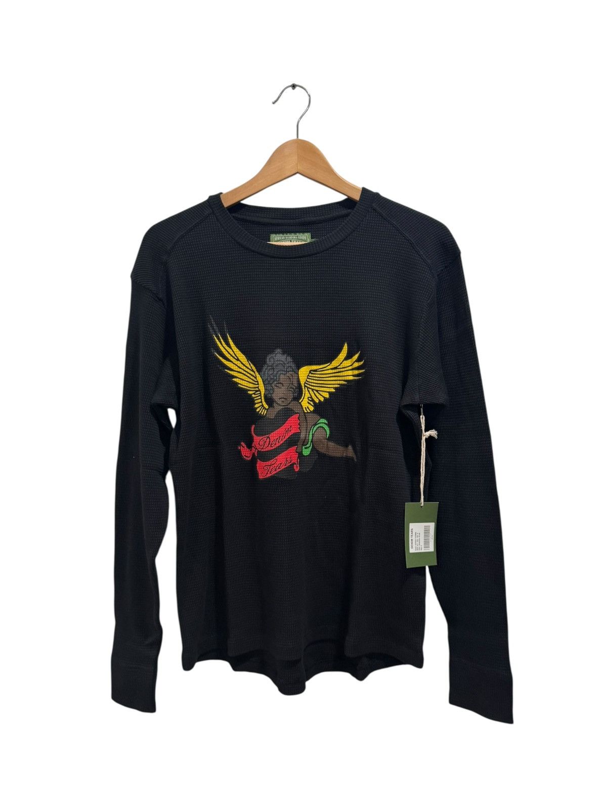 DENIM TEARS Denim Tears Cherub Long Sleeve Thermal Black Size US S / EU 44-46 / 1 - 1 Thumbnail