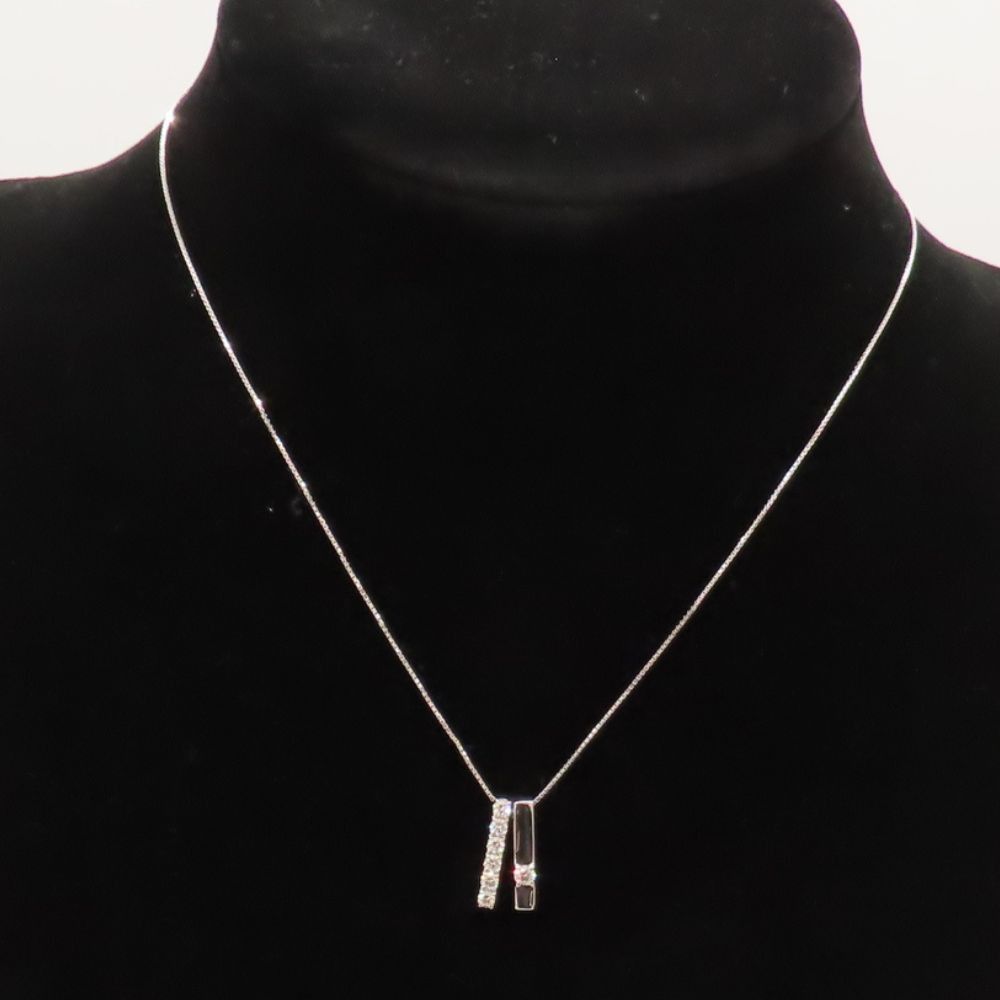 Other Tasaki Tasaki K18WG Diamond Necklace Metal Necklace DUTY FREE for USA Size ONE SIZE - 1 Thumbnail