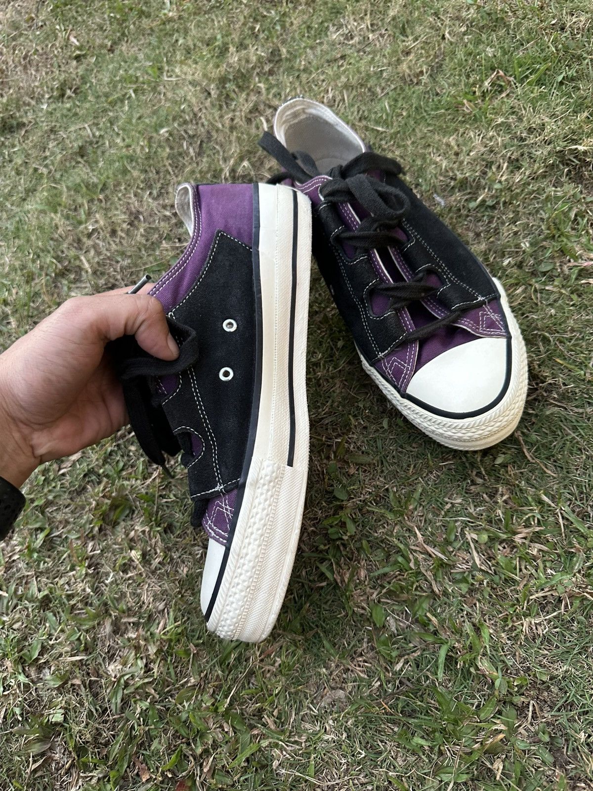 Needles Needles By Nepenthes Asymmetric Ghillie Low Top Sneakers Size US 8 / EU 41 - 4 Thumbnail