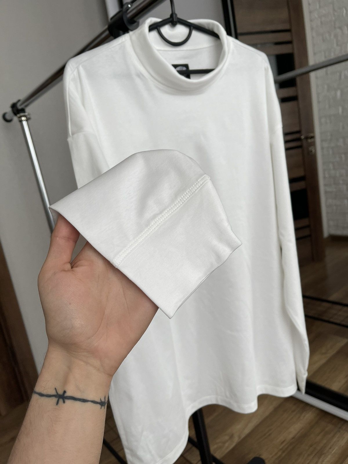 Arpenteur Arpenteur CHCM Interlock White Cotton Long Sleeve Sweatshirt Size US L / EU 52-54 / 3 - 6 Thumbnail