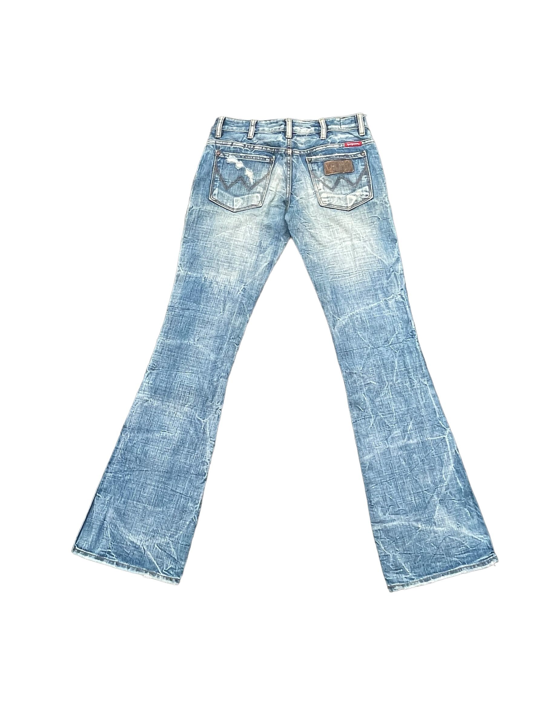 Japanese Brand Flare 5pm Distresed Denim Size 29" - 4 Thumbnail