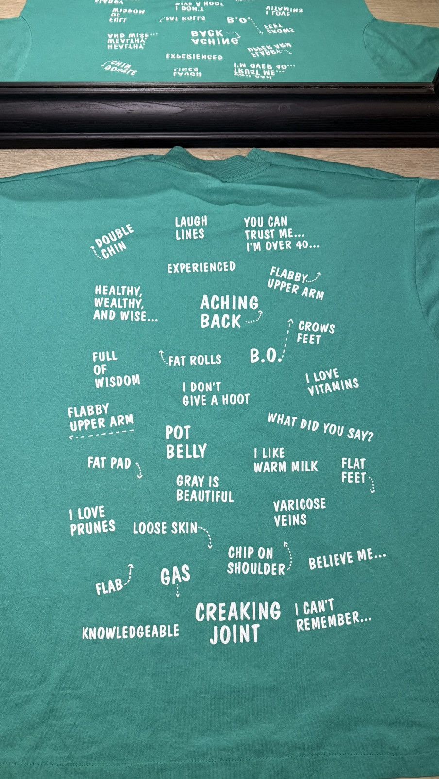 Other Vintage / Y2K 1990s Humor Absolutely Over 50 Shirt Size US XL / EU 56 / 4 - 6 Thumbnail