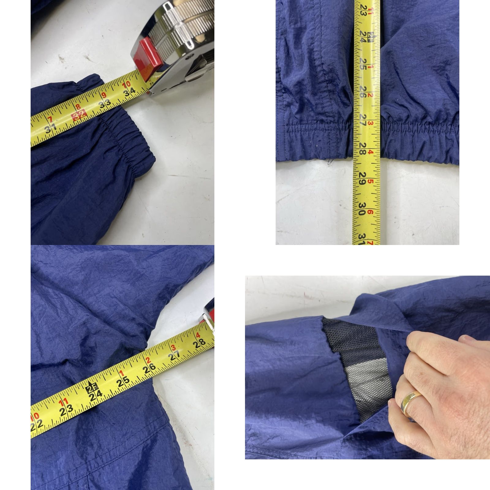 Nike VINTAGE Nike Track Suit Jacket Pants Windbreaker Lined Nylon Blue Mens XL Size 46R - 10 Thumbnail