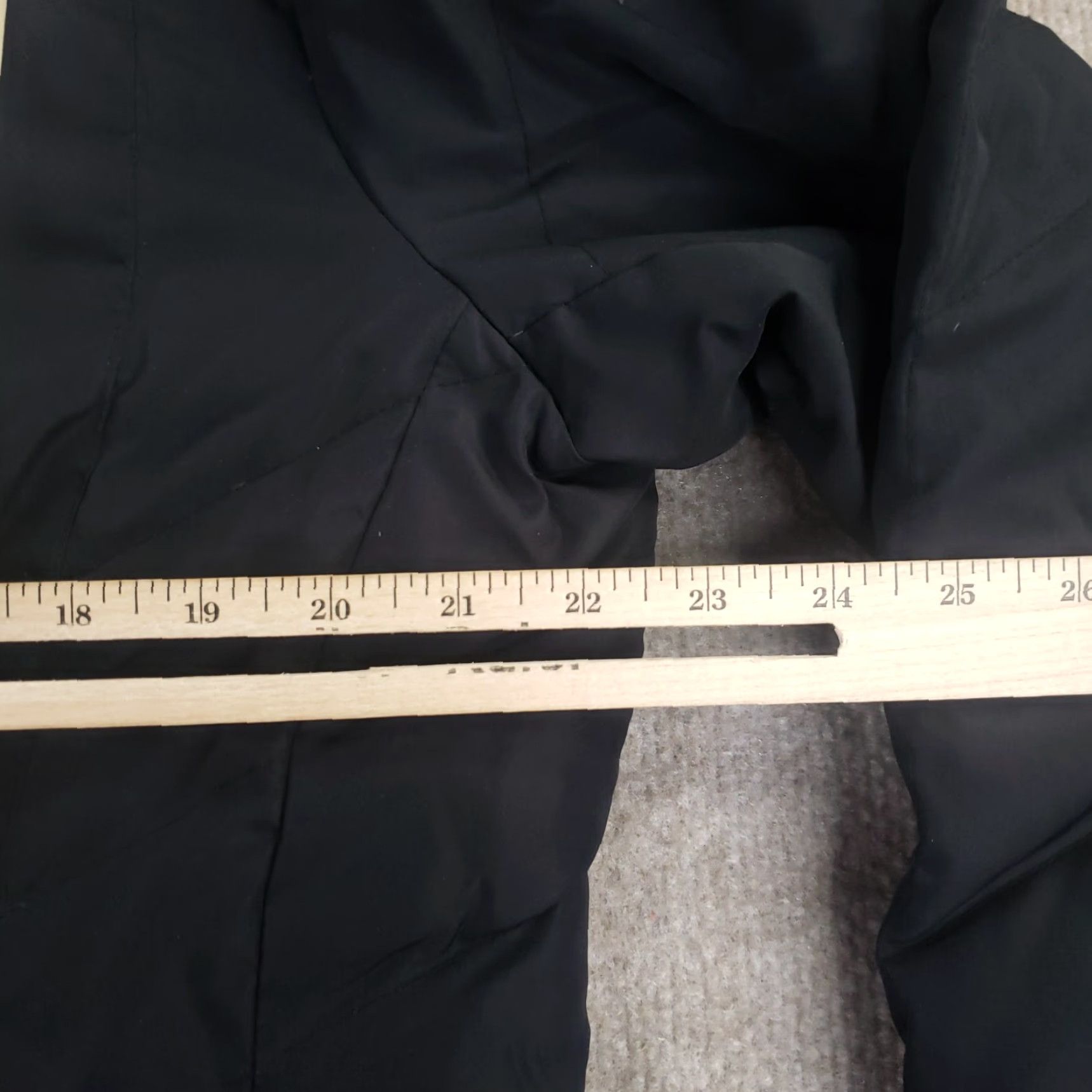 Vintage New York Company Womens Puffer Jacket XL Extra Large Black Full Zip Faux Fur Hood Size XL / US 12-14 / IT 48-50 - 3 Thumbnail