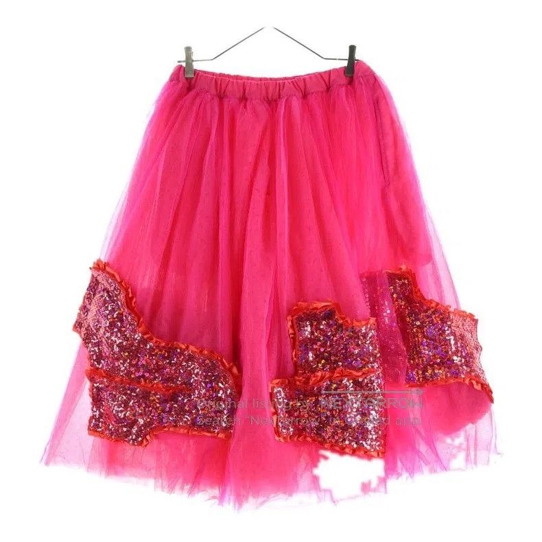 Comme des Garcons Comme Des Garcons size S Pink vintage sequin chiffon half Size 23" - 2 Thumbnail
