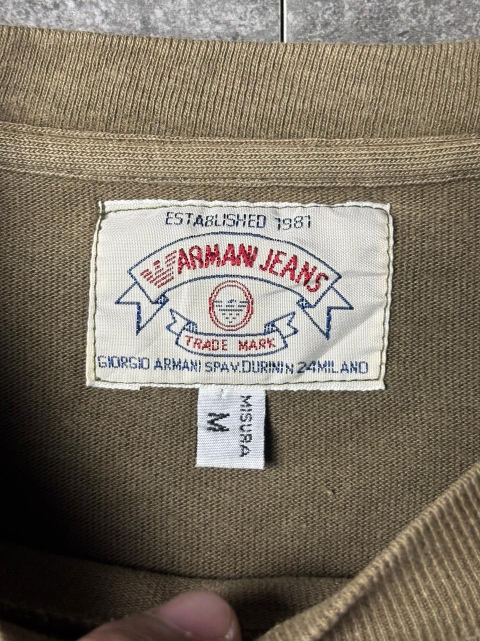 Giorgio Armani 1990s Armani Jeans Giorgio Armani Longsleeve Tshirt Size US L / EU 52-54 / 3 - 4 Thumbnail