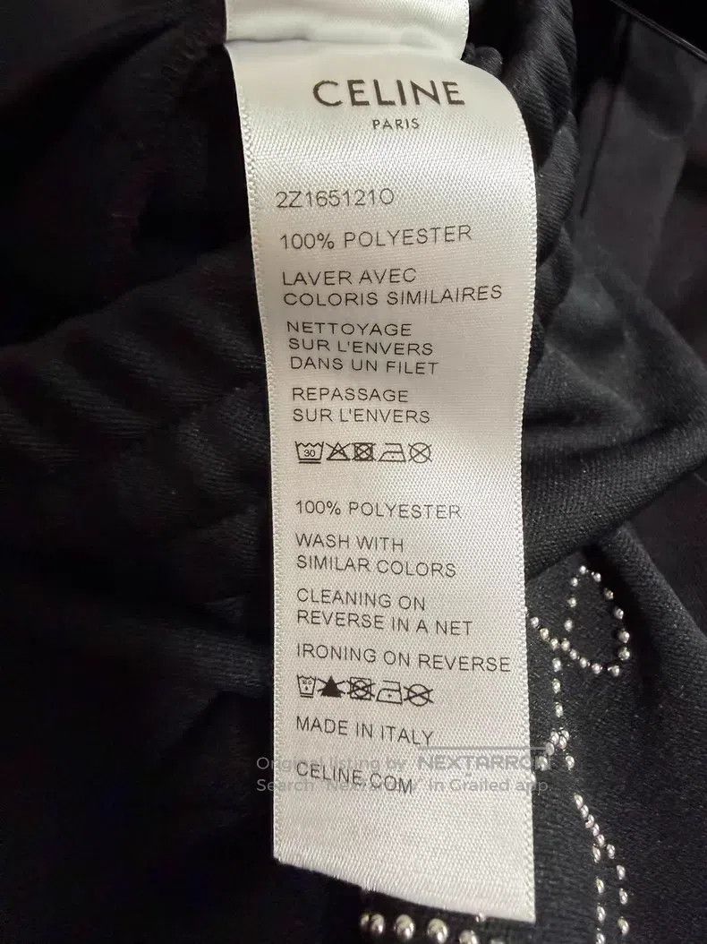 Celine Celine Size M Riveted Vertical Ogo Wide Leg Sweatpants i Size US 27 - 7 Thumbnail