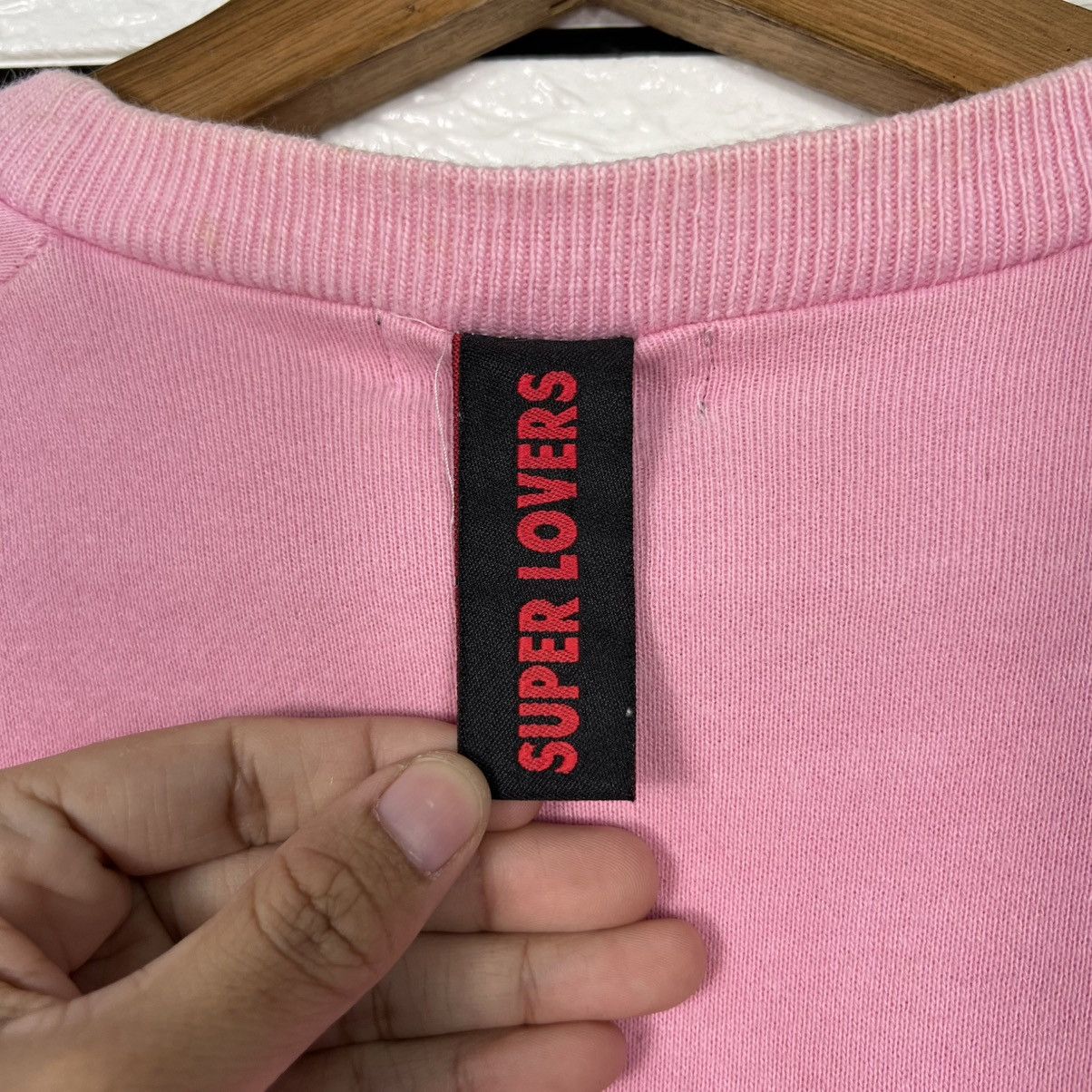 Super Lovers SUPER LOVERS Lovers Rock Big Logo Pink Sweatshirt #4000-C182 Size M / US 6-8 / IT 42-44 - 14 Thumbnail