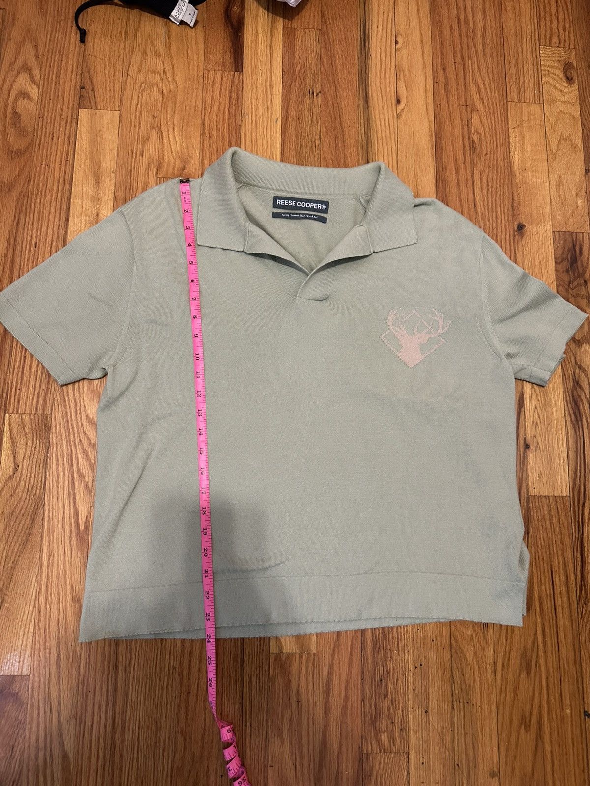 Reese Cooper Reese cooper cropped green polo shirt Size M Size US M / EU 48-50 / 2 - 7 Thumbnail