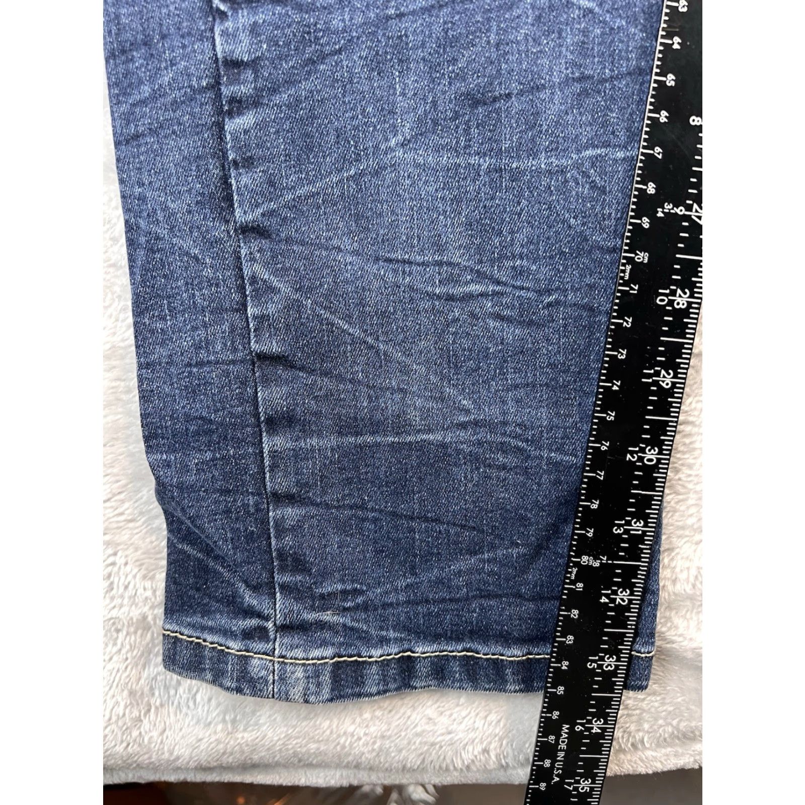 Vintage Waimea Jeans Mens Slim 40x34 Denim Blue 5-Pocket Stretch Distressed 90s Grunge Hip Hop Vintage? Size US 40 / EU 56 - 4 Thumbnail