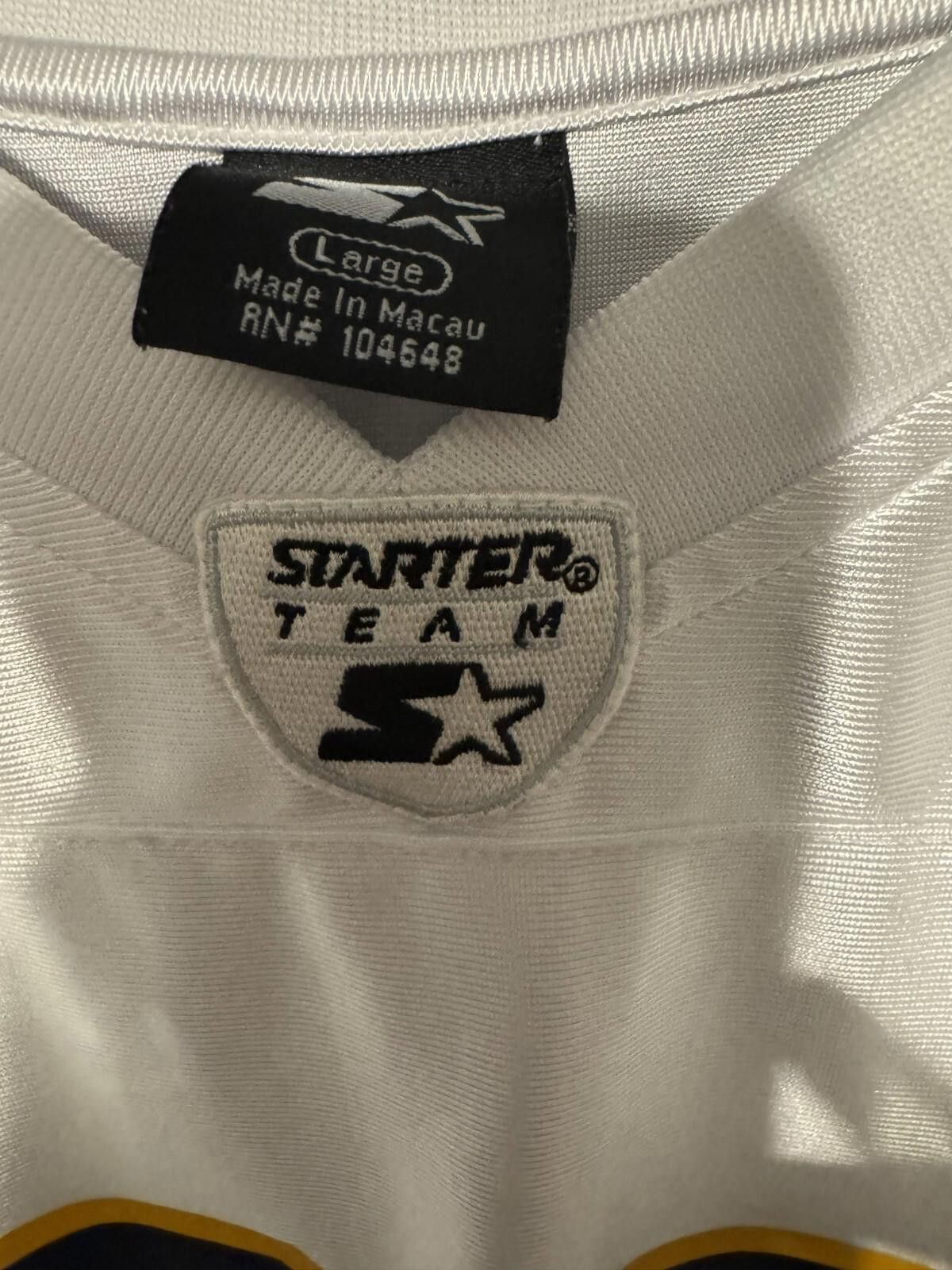 Starter Michigan Wolverines Vintage Starter #97 Jersey Size L White Size US L / EU 52-54 / 3 - 3 Thumbnail